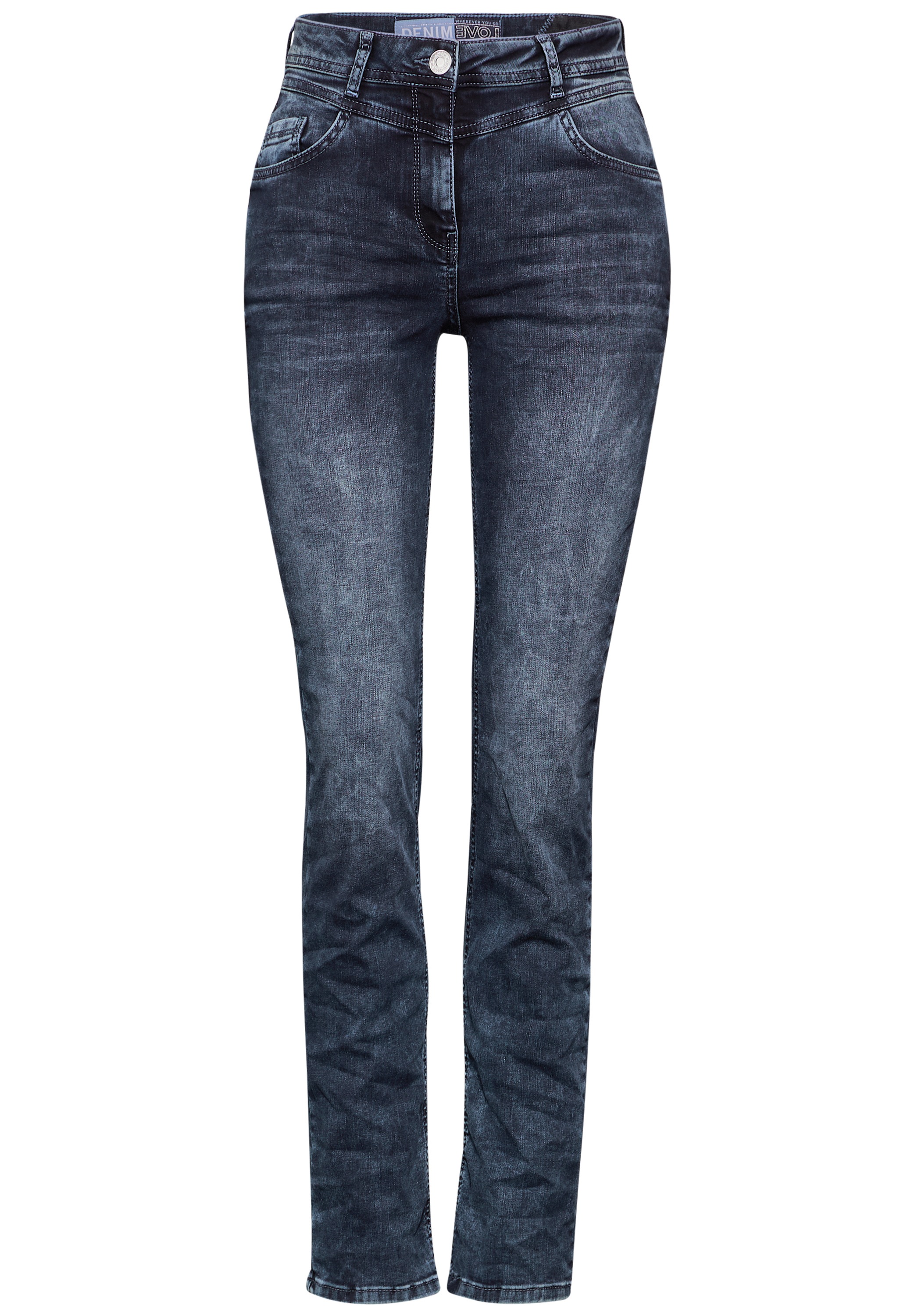 Cecil Slim-fit-Jeans, High Waist