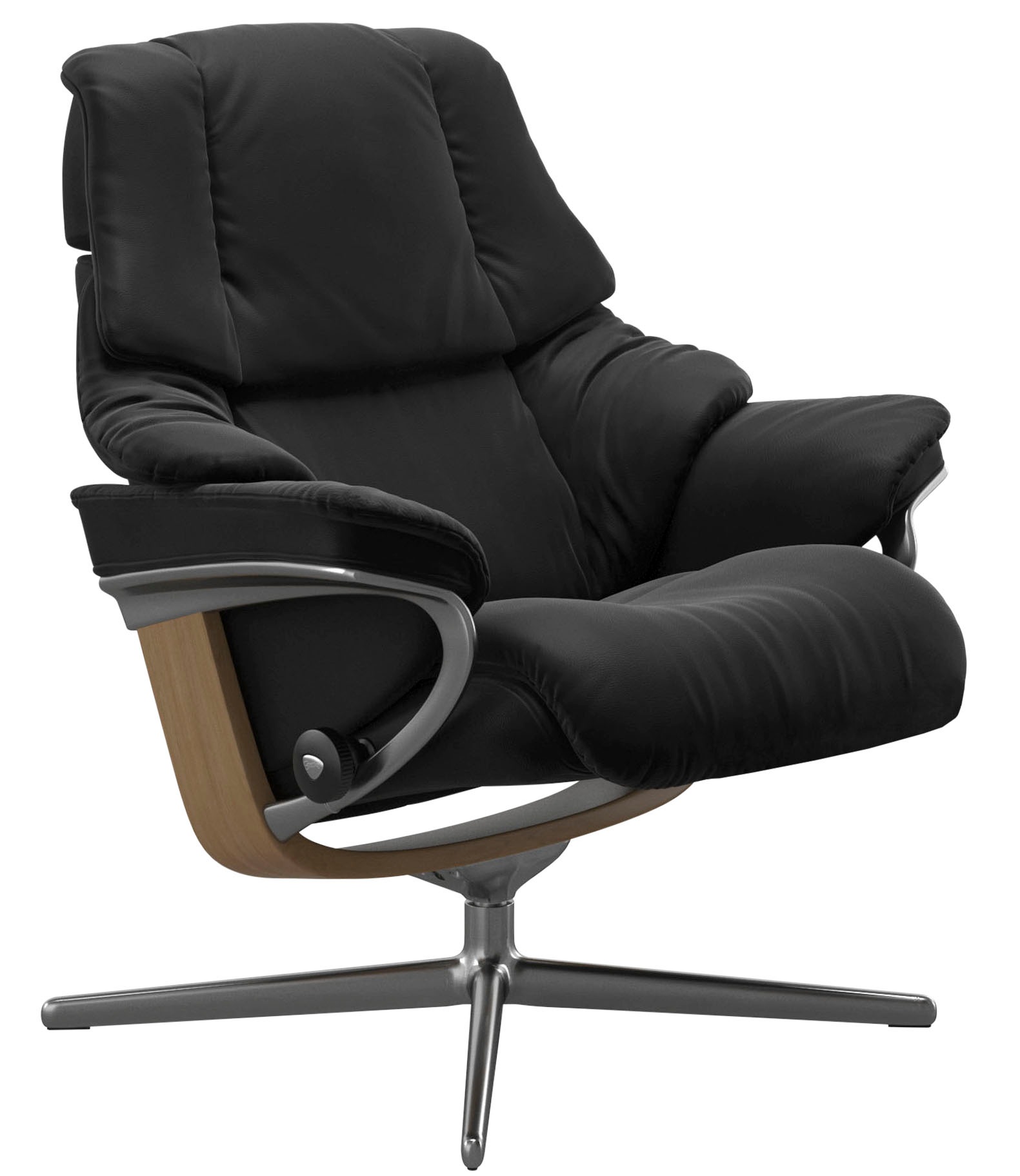 Stressless® Relaxsessel »Reno«, mit Cross Base, Größe S, M & L, Holzakzent Eiche