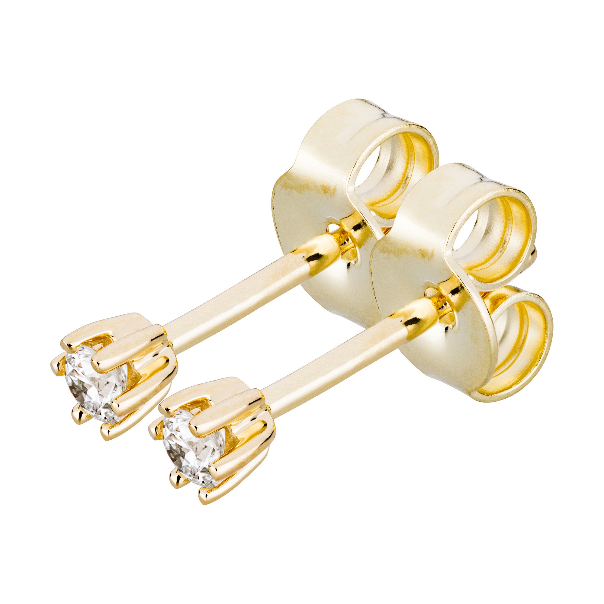 Orolino Paar Ohrstecker »Gold 585 mit 2x Brillant zus. 0,10ct.«