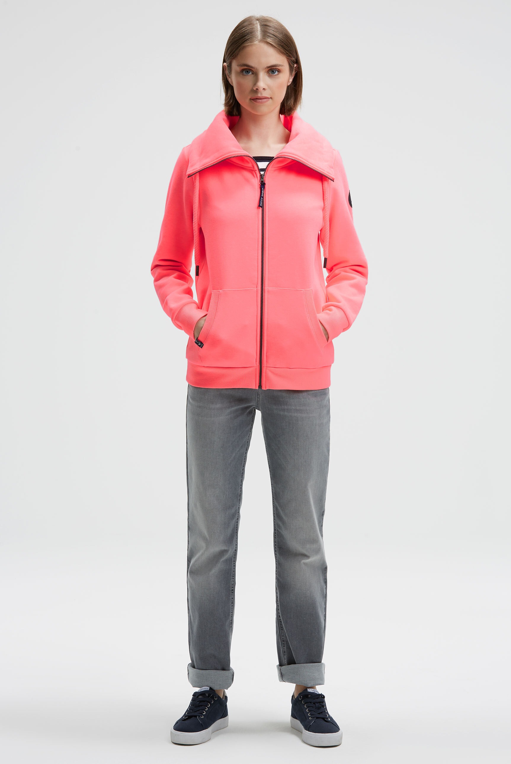 SOCCX Sweatjacke mit weicher Innenseite