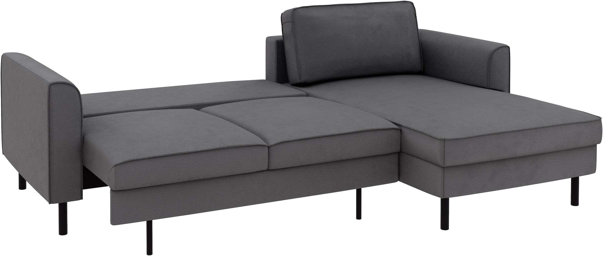 Home affaire Ecksofa »Booster Couch wahlweise mit Schlaffunktion und Bettkasten-auch in Cord«, Recamiere beidseitig montierbar, Sofa in L-Form, 232 cm
