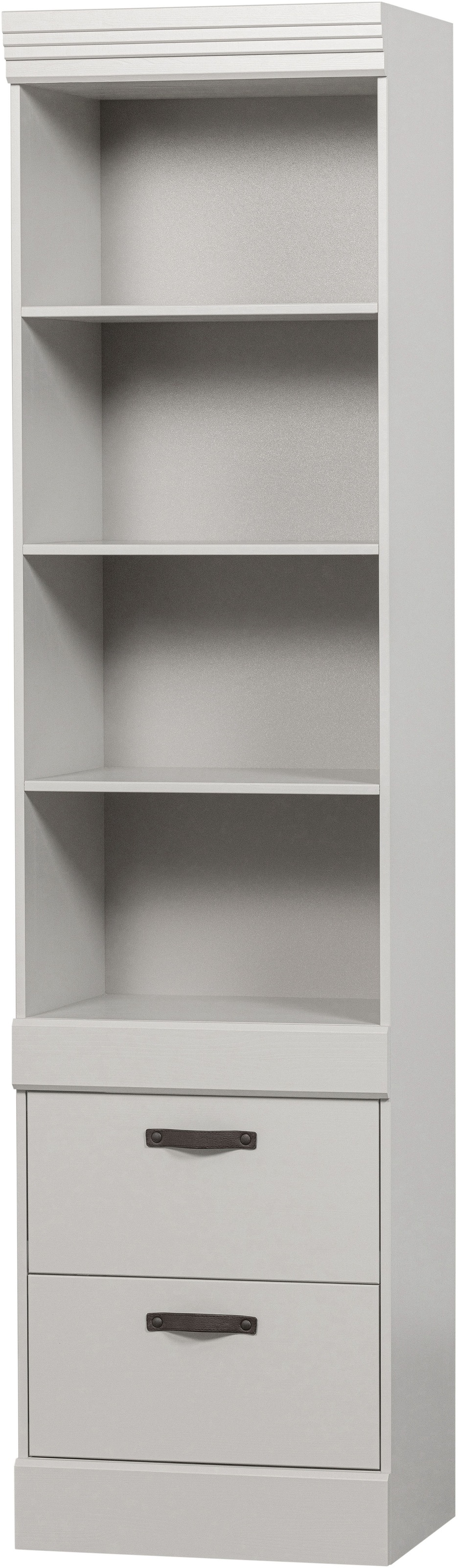 WOOOD Stauraumregal »Bold mit FSC® Massivkiefer mit Schutzlack B 54 x T 43 x H 215 cm« Wasserbasierter Schutzlack, einfach zu montieren, sichtbare Maserung