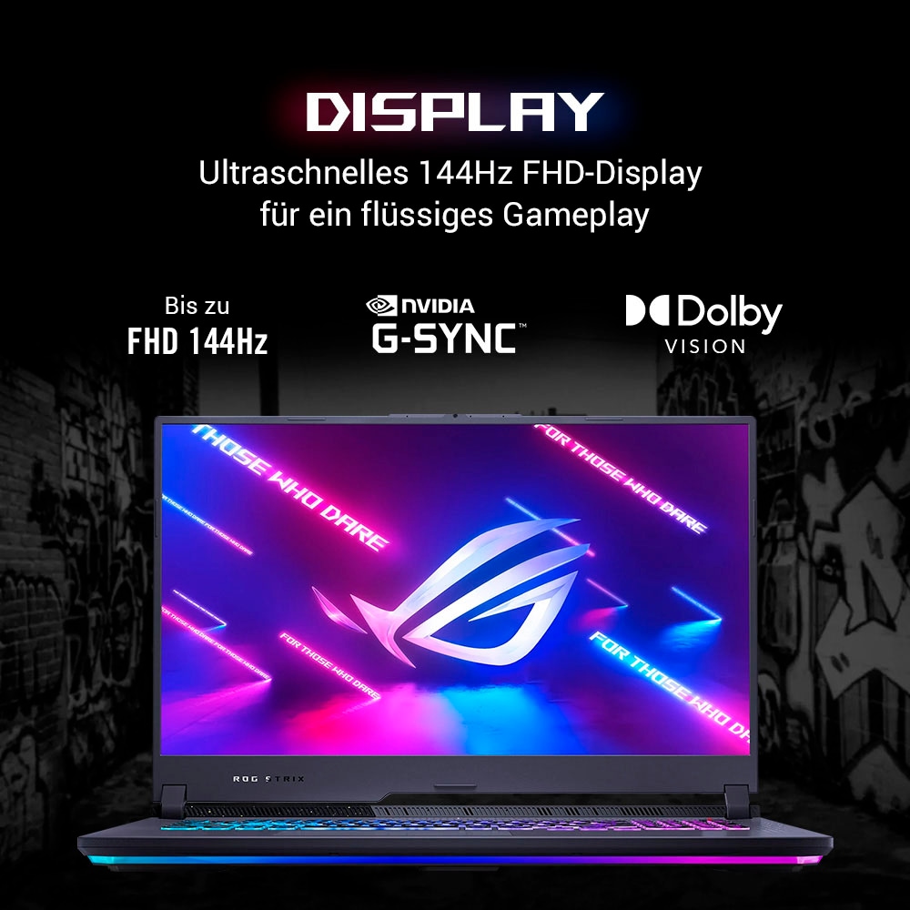 Asus Gaming-Notebook »ROG Strix G17«, 43,9 cm, / 17,3 Zoll, AMD, Ryzen 9, GeForce RTX 4060, 1000 GB SSD