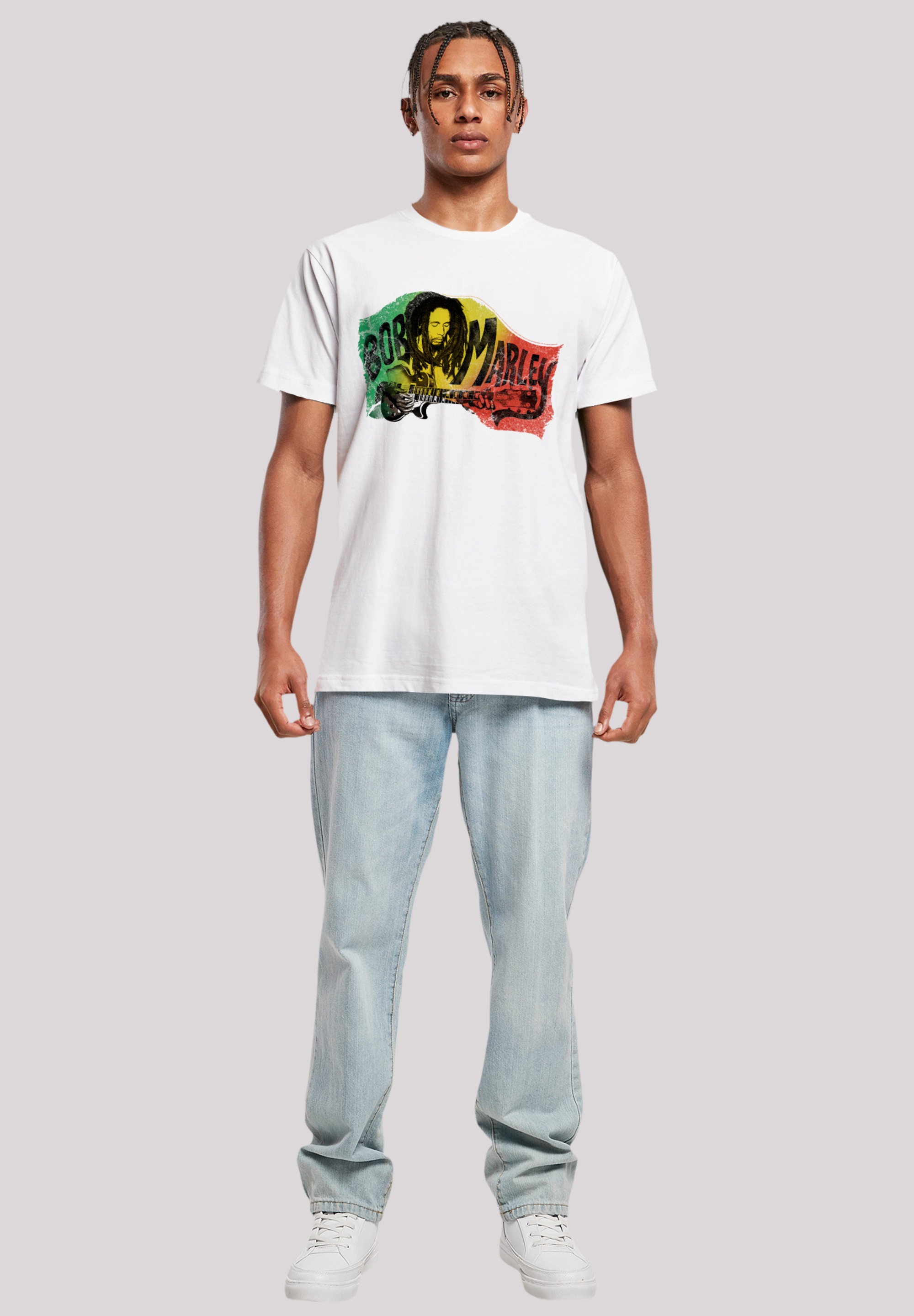F4NT4STIC T-Shirt »Bob Marley Chords Reggae Music by Rock Off«, Premium Qualität, Musik