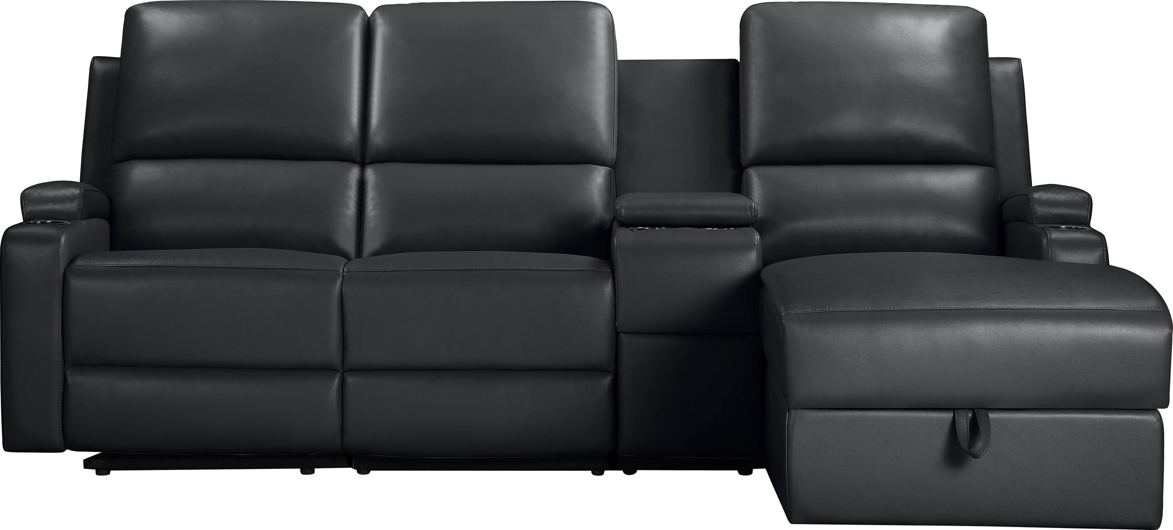 Home affaire Ecksofa "NAPORI Multimediasofa, 3er Kinosessel XXL, L-Form, 3 günstig online kaufen