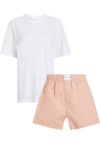 Pyjama »S/S SHORT SET«, (Set, 2 tlg.)