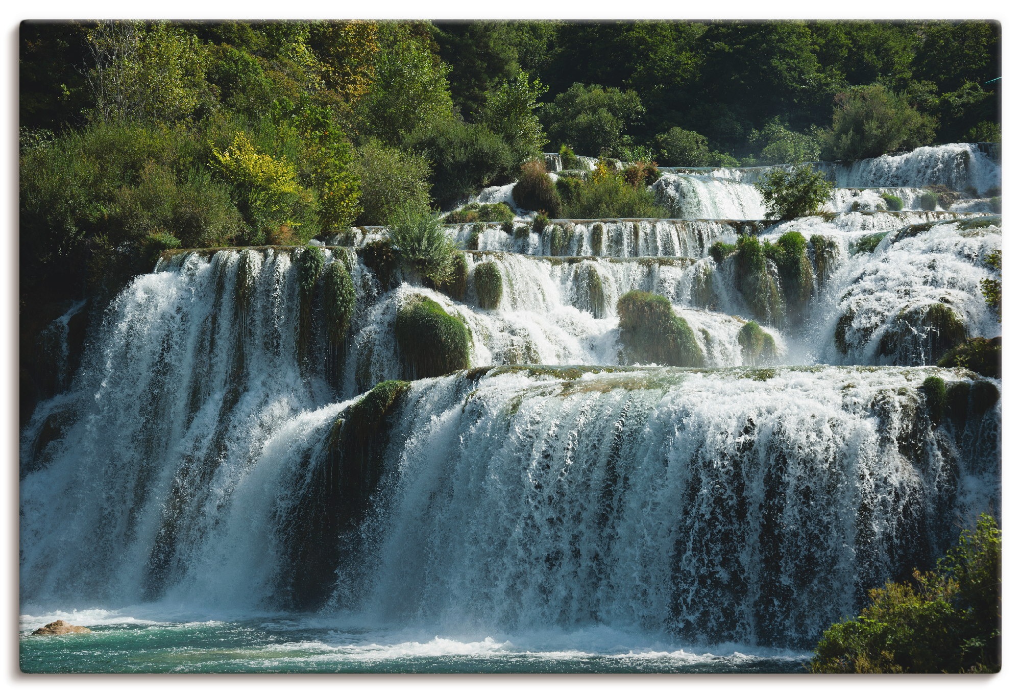 Artland Wandbild »Krka Wasserfälle«, Gewässer, (1 St.), als Leinwandbild, Poster in verschied. Größen