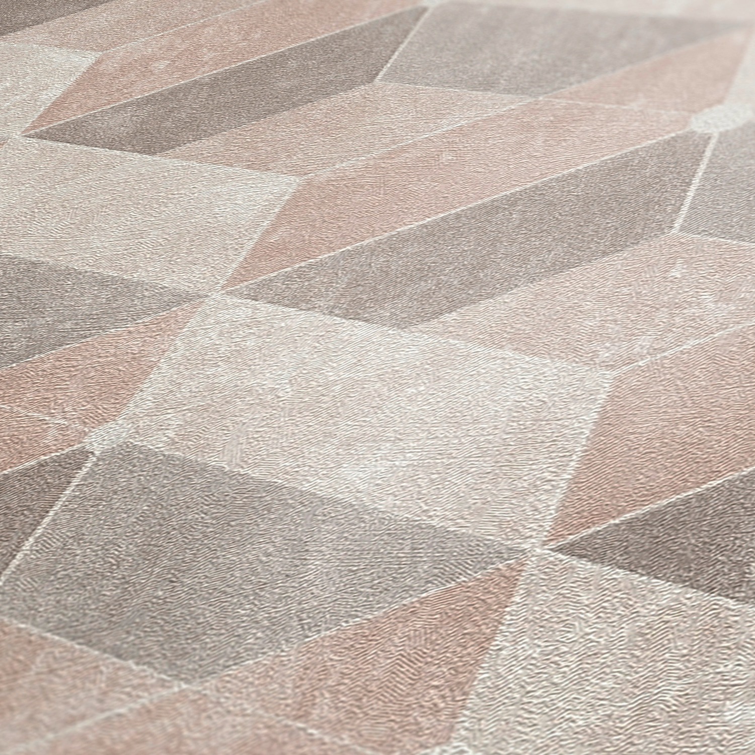 living walls 3D-Tapete »Titanium« 3D-Optik | geometrisch | grafisch leicht strukturiert Geometrisch Tapete 3D Effekt Tapeten Wohnzimmer Schlafzimmer Küche