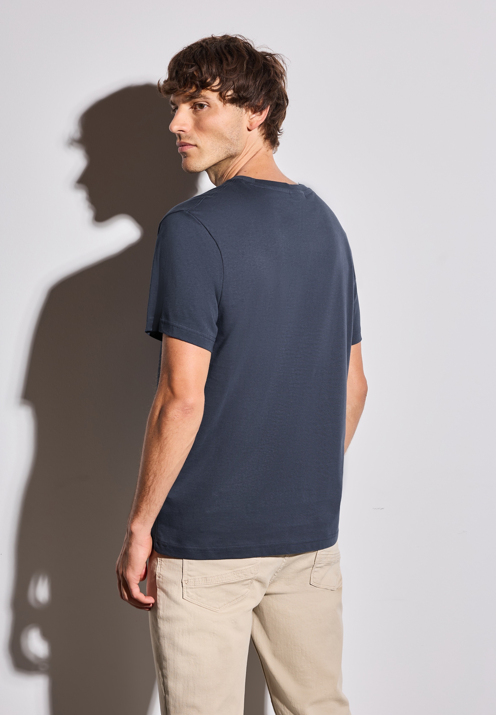 STREET ONE MEN T-Shirt, mit Rundhalsausschnitt