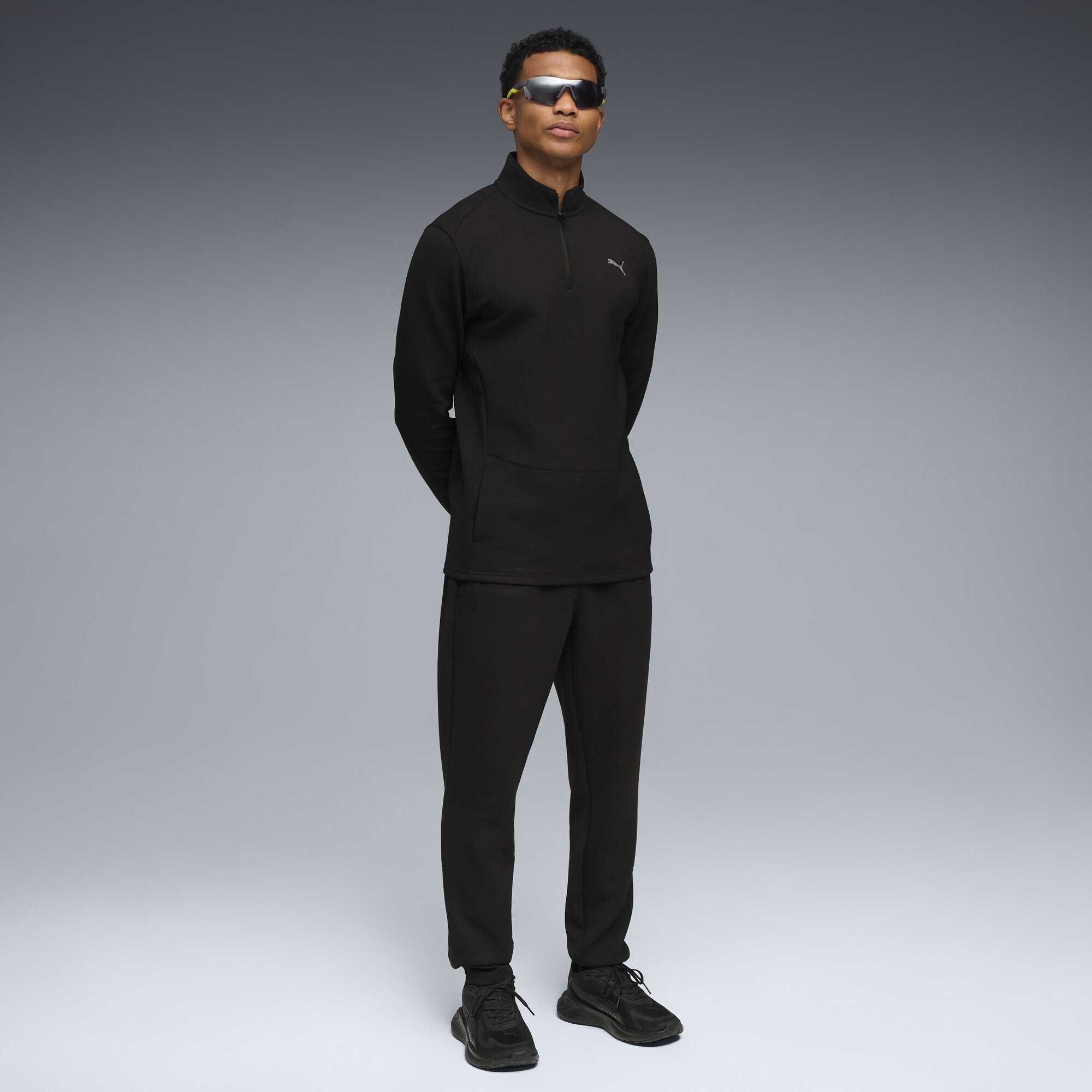 Trainingsshirt PUMA "CLOUDSPUN Trainingstop Herren", Herren, Gr. XL, schwarz, Obermaterial: 16% Lyocell, 6% Elasthan, 78% Polyester; Taschenfutter: 100% Polyester, regular fit, Shirts 3
