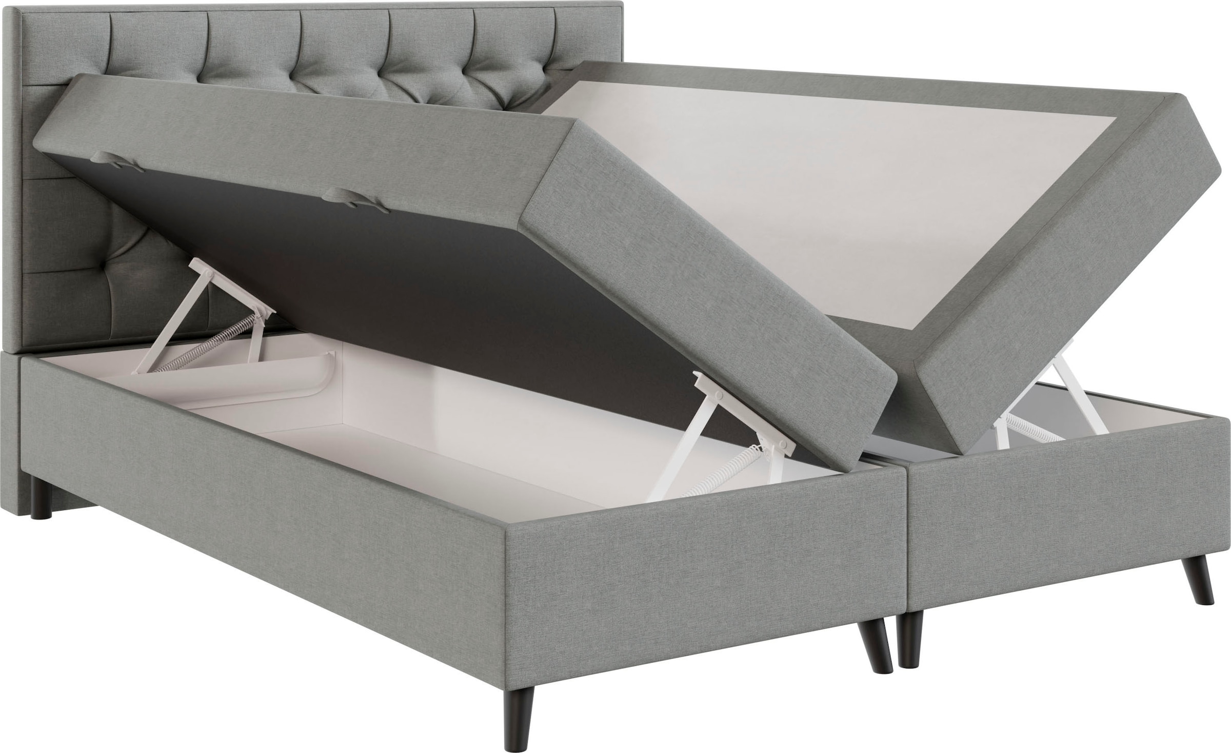 FORTE Boxbett »CABO erhältlich in den Breiten 140cm, 160cm & 180cm, inkl. Bettkasten« erhältlich in verschiedenen Farben