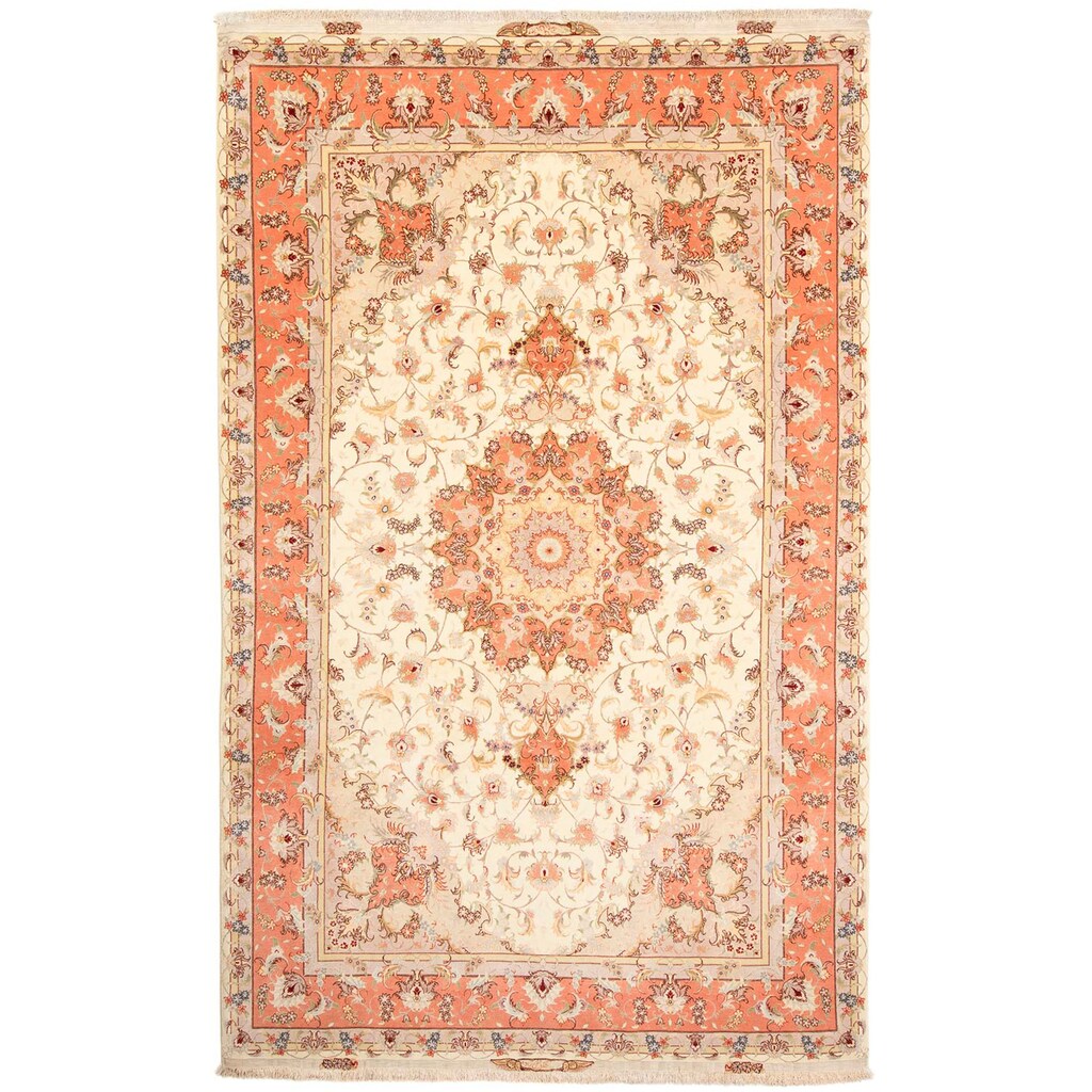 morgenland Orientteppich »Täbriz rund - 308 x 200 cm - beige«, rechteckig