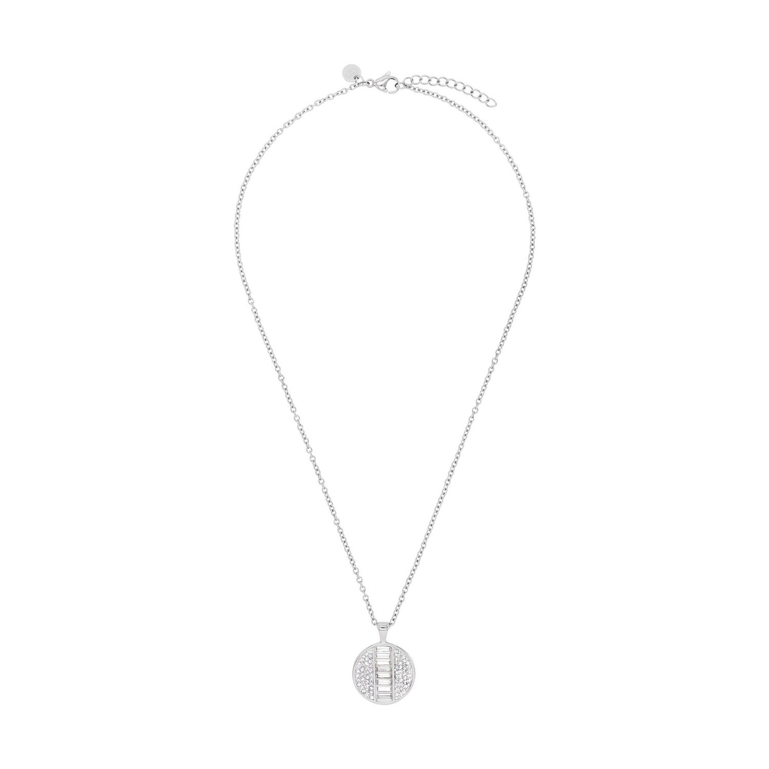 TOM TAILOR Kette mit Anhänger »Schmuck Geschenk Edelstahl Kreis rund« mit Glassteine