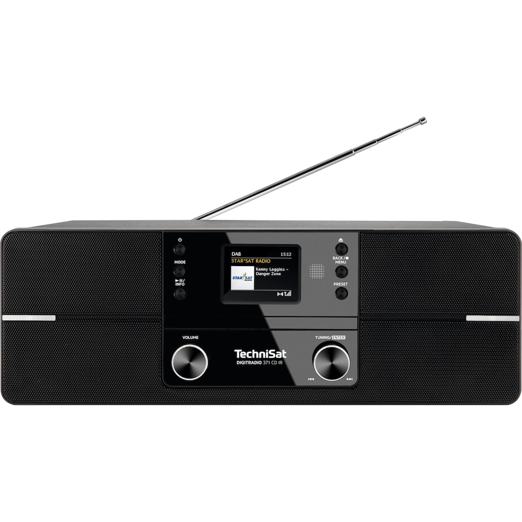 TechniSat Internet-Radio »DIGITRADIO 371 CD IR Stereo«, (Bluetooth-WLAN UKW mit RDS-Digitalradio (DAB+), mit DAB+, CD, Bluetooth, Farbdisplay, USB