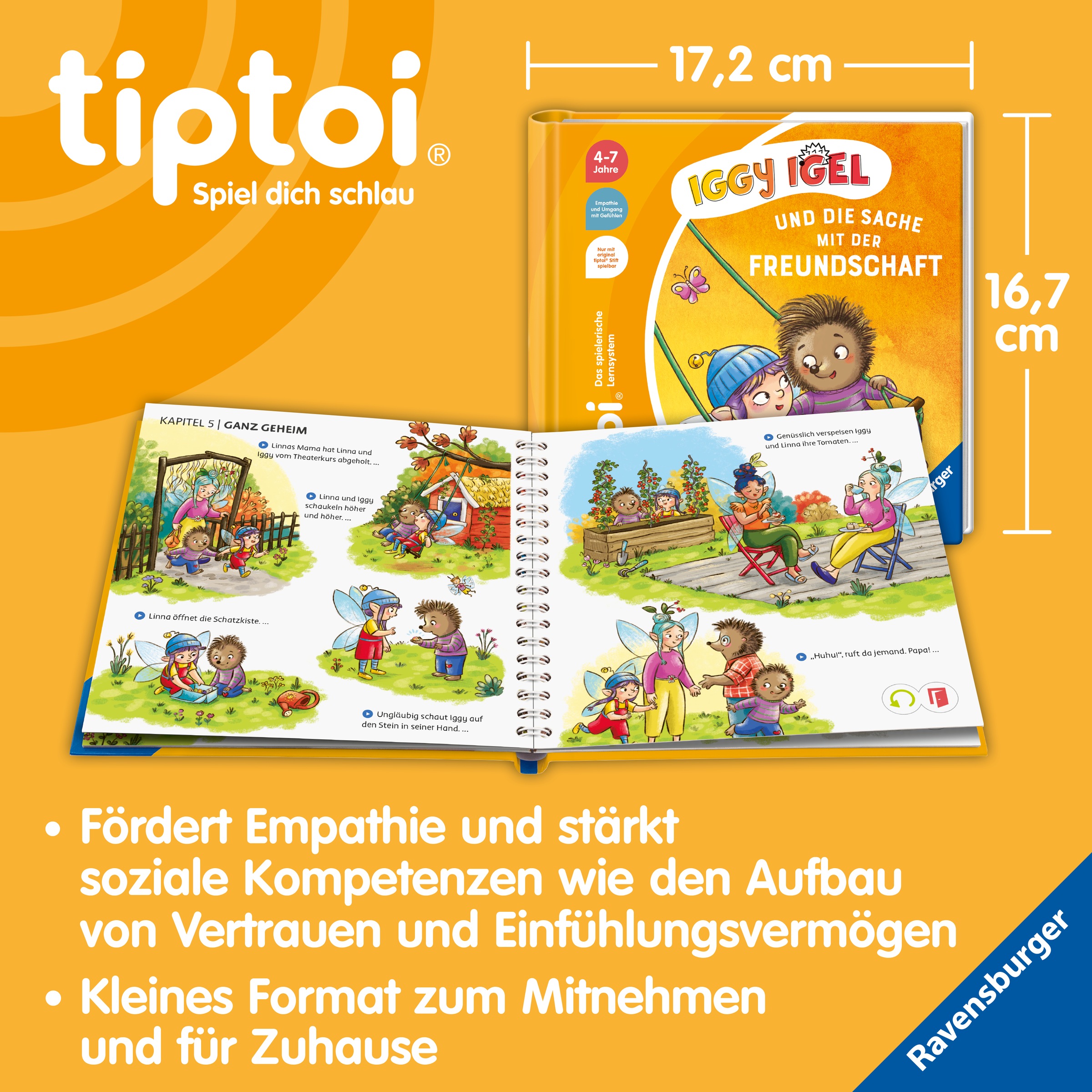Ravensburger Kinderbuch »tiptoi® Bildergeschichten über den Umgang mit Gefühlen« Iggy Igel und die Sache mit der Freundschaft; Made in Europe