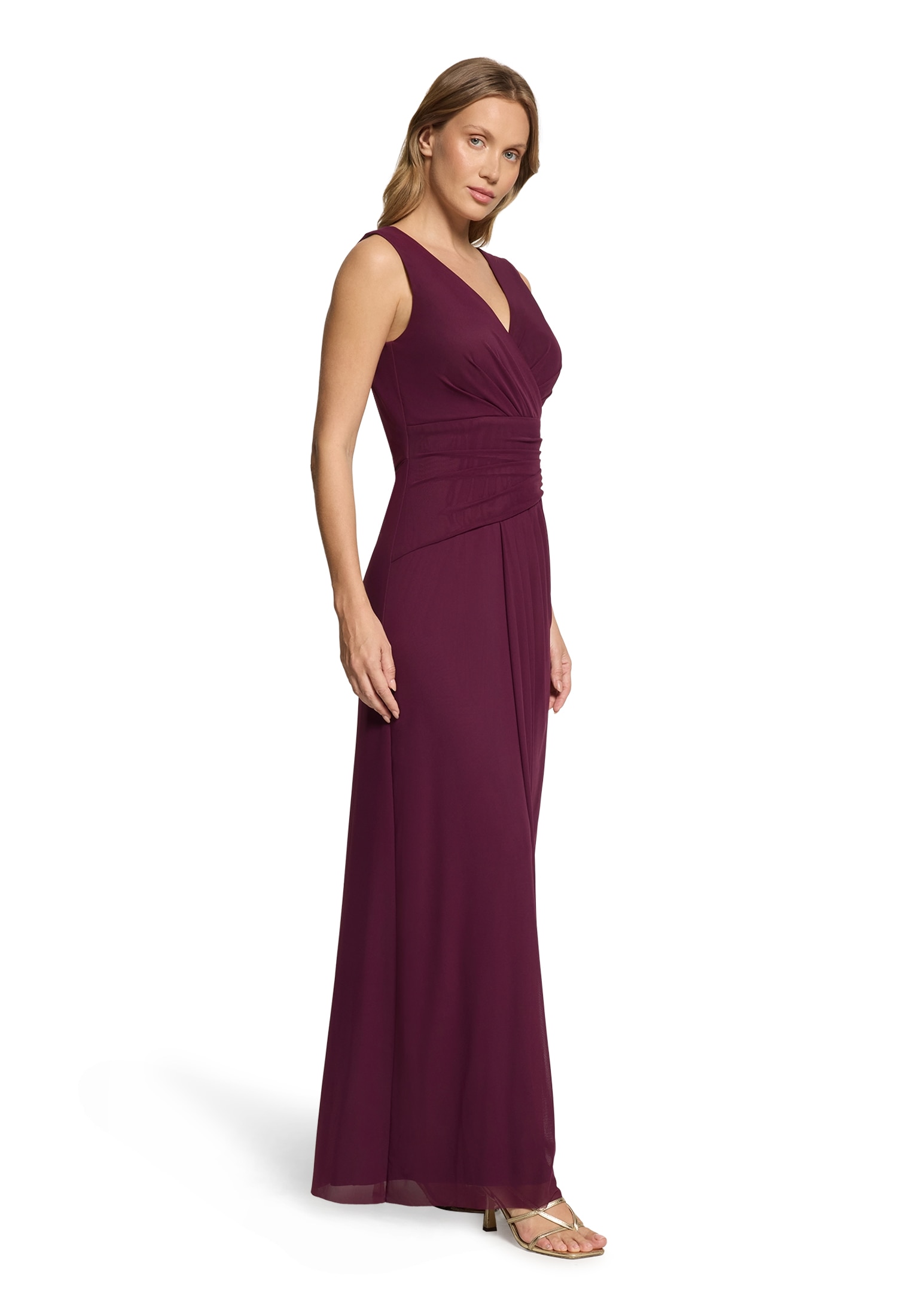 Vera Mont Abendkleid »Damen mit V-Ausschnitt« Ohne Tasche Falten