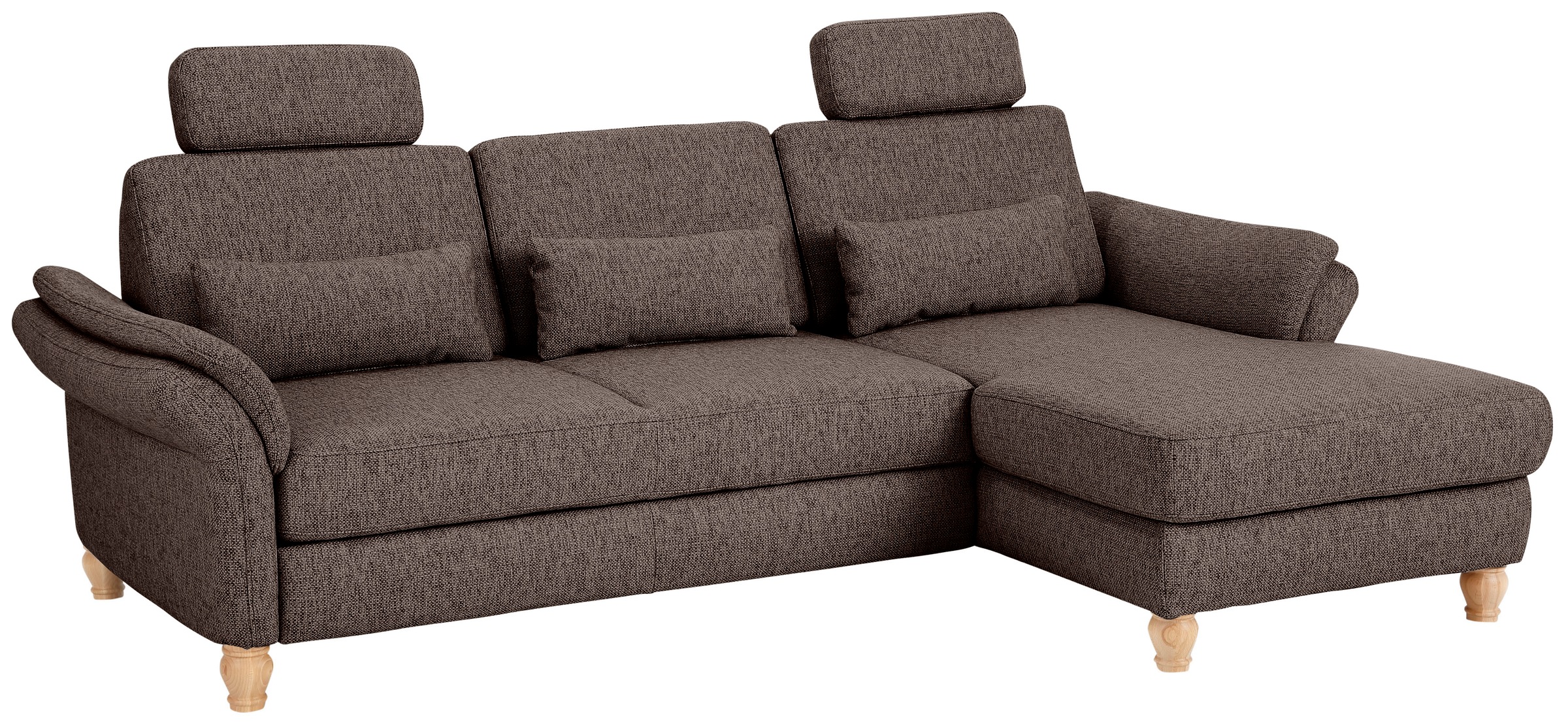 Home affaire Ecksofa »Palace L-Form«, incl. Sitztiefenverstellung, wahlweise mit Bettfunktion und Stauraum