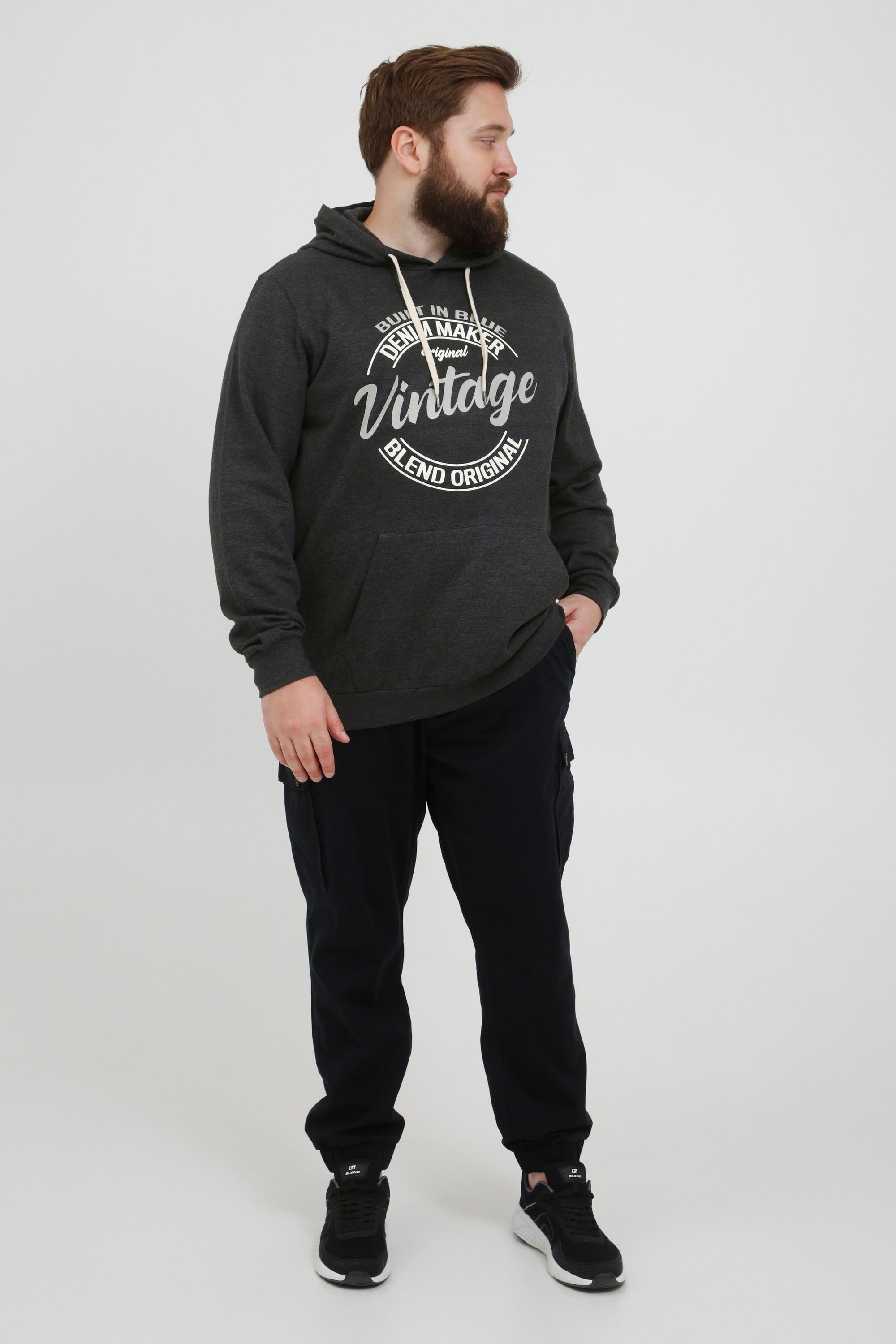 Blend Hoodie »BHTobias Big & Tall«, Modisches Sweatshirt Hoodie in großen Größen
