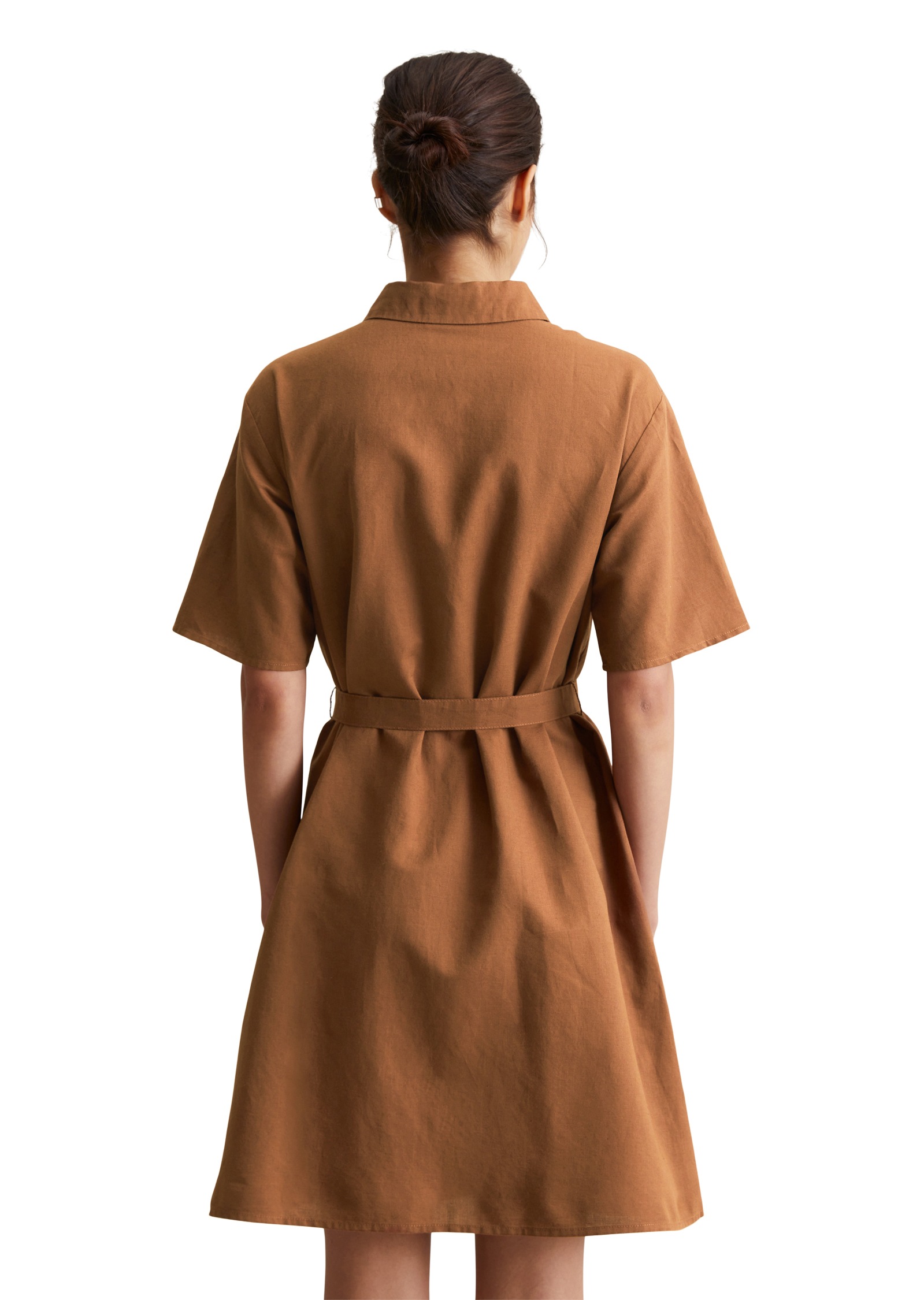 Marc O'Polo DENIM Hemdblusenkleid »aus Leinen-Baumwolle-Mix«