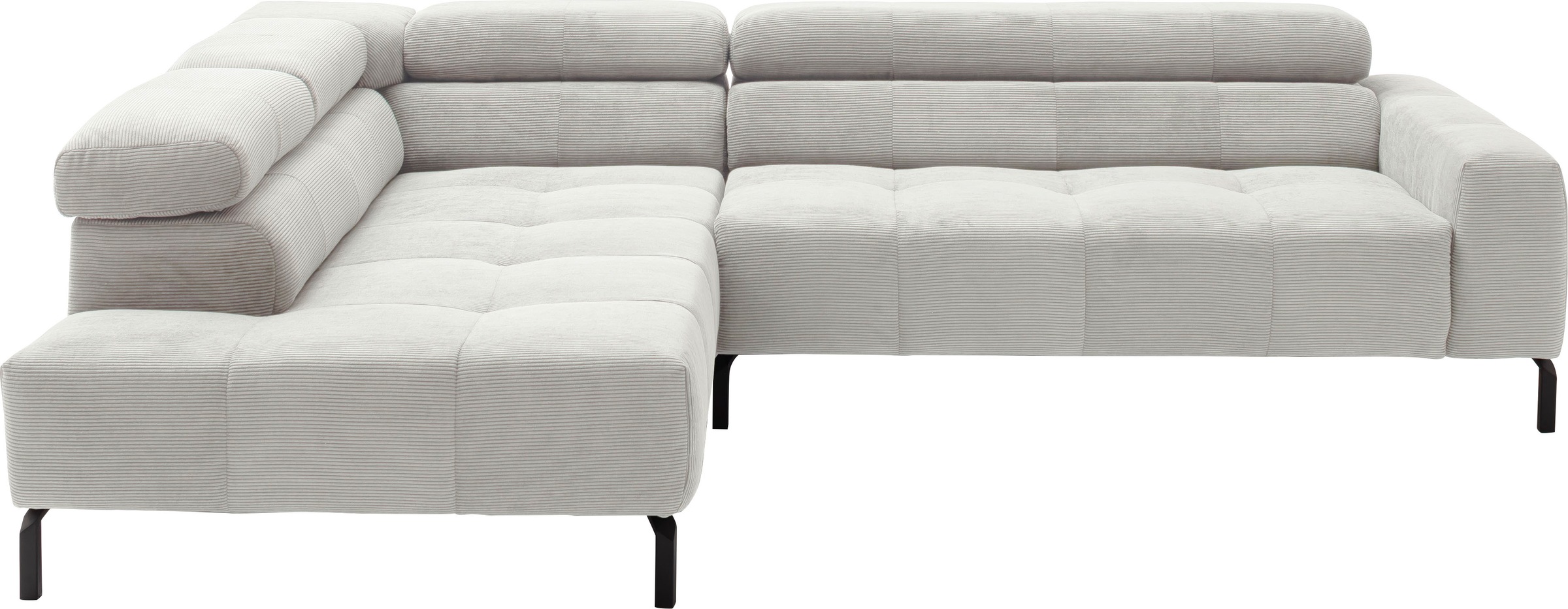 Home affaire Ecksofa "Claya, L-Form, incl. Kopfteilverstellung, Breite 276 cm" wahlweise elektrischer Sitzvorzug