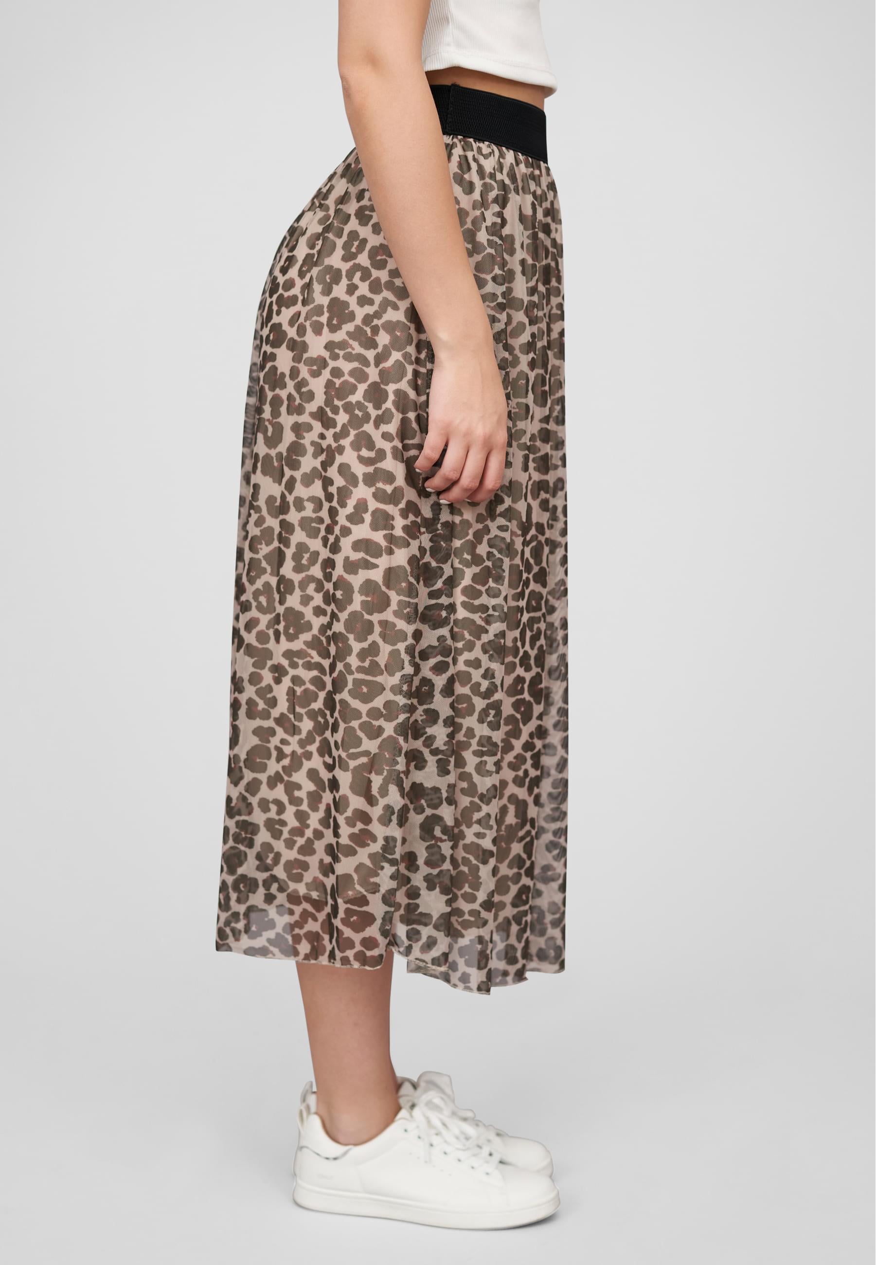 CLOUD 5IVE Sommerrock »CLOUD 5IVE Longform Rock mit Leoprint und Gummiband« 1 Stk. tlg.