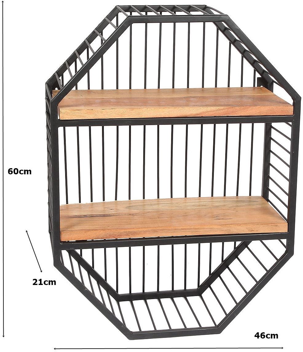 Ambiente Haus Wandregal »Urban Wandregal - (H) 60cm« 1 Stk. tlg.
