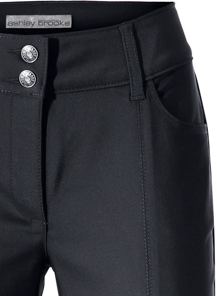 Bootcuthose HEINE, Damen, Gr. 24, Kurzgrößen, blau (marine), 48% Baumwolle, 45% Polyester, 7% Elasthan, Miedereinsatz:15% Elasthan, 85% Polyamid, unifarben, lang, Hosen, Topseller 3