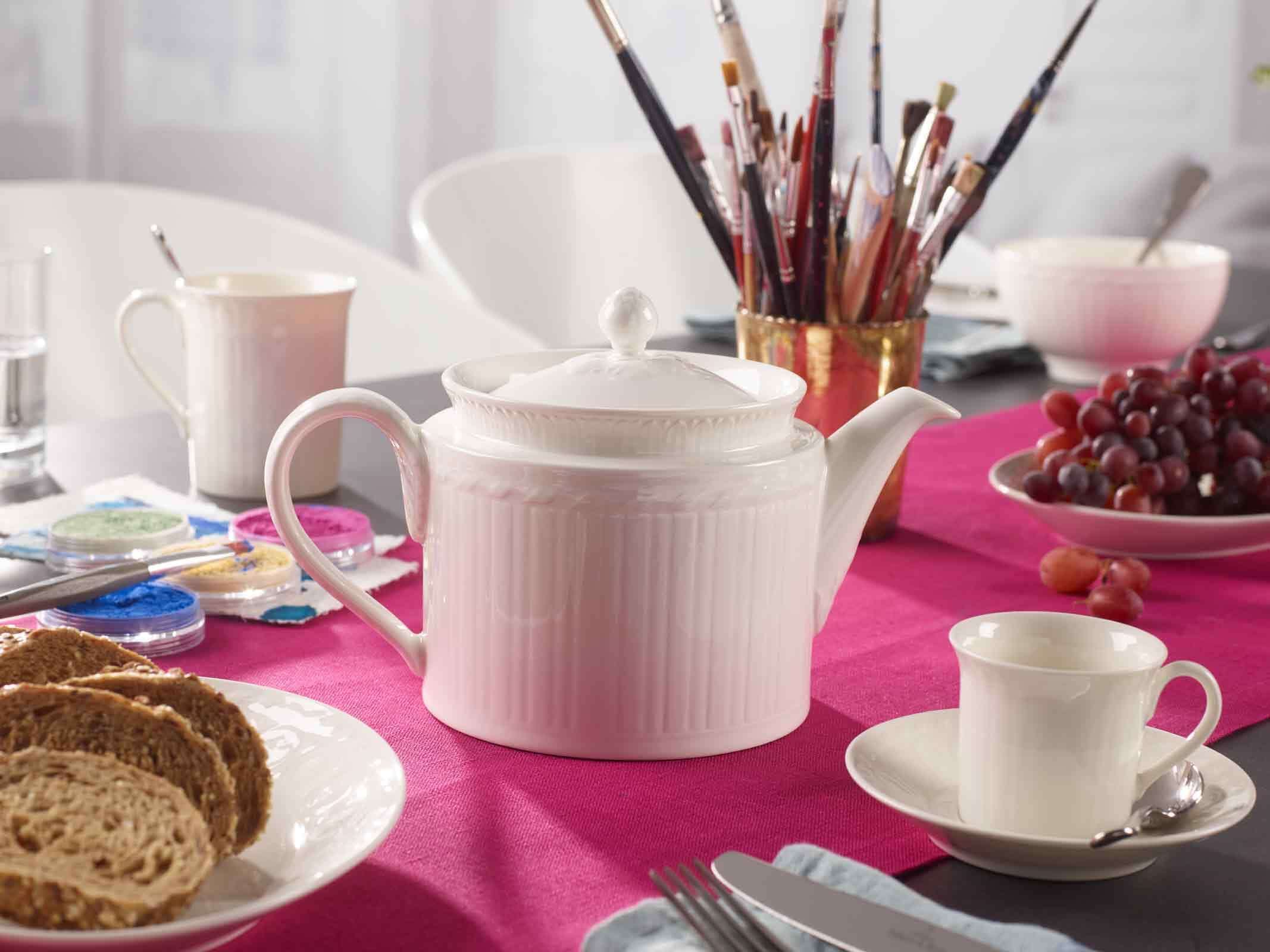 Villeroy & Boch Becher »Kaffeebecher Cellini 300 ml 6er Set weiß« Spülmaschinengeeignet, Mikrowellenfest