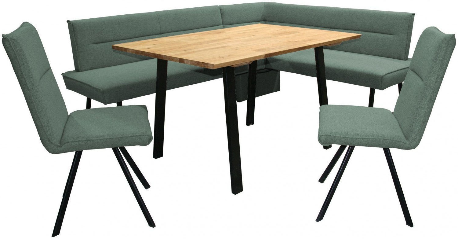 Home affaire Eckbankgruppe "Sava" Set, 4 Stk. tlg. Eckbank mit Wellenfederu günstig online kaufen