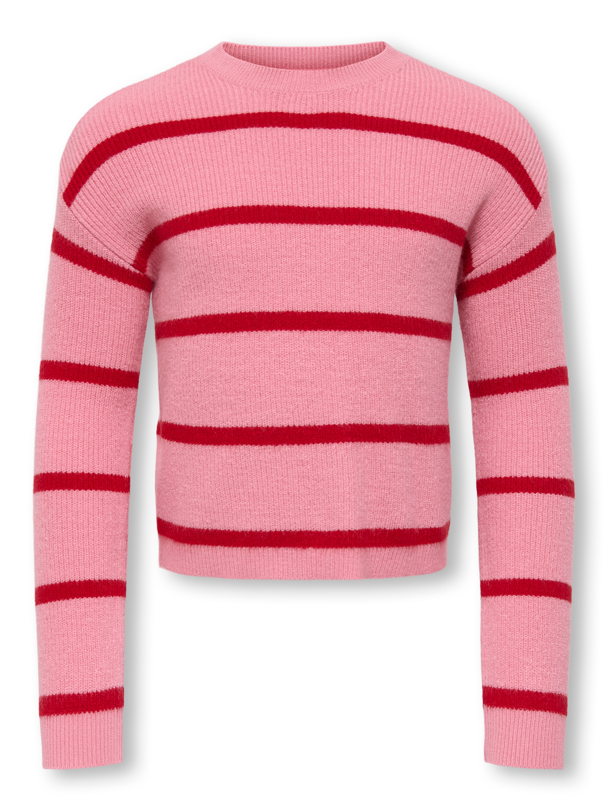 KIDS ONLY Strickpullover »KMGFRANCA LIFE SHORT LS STRIPE KNT NOOS« Viskosemischung, loose fit