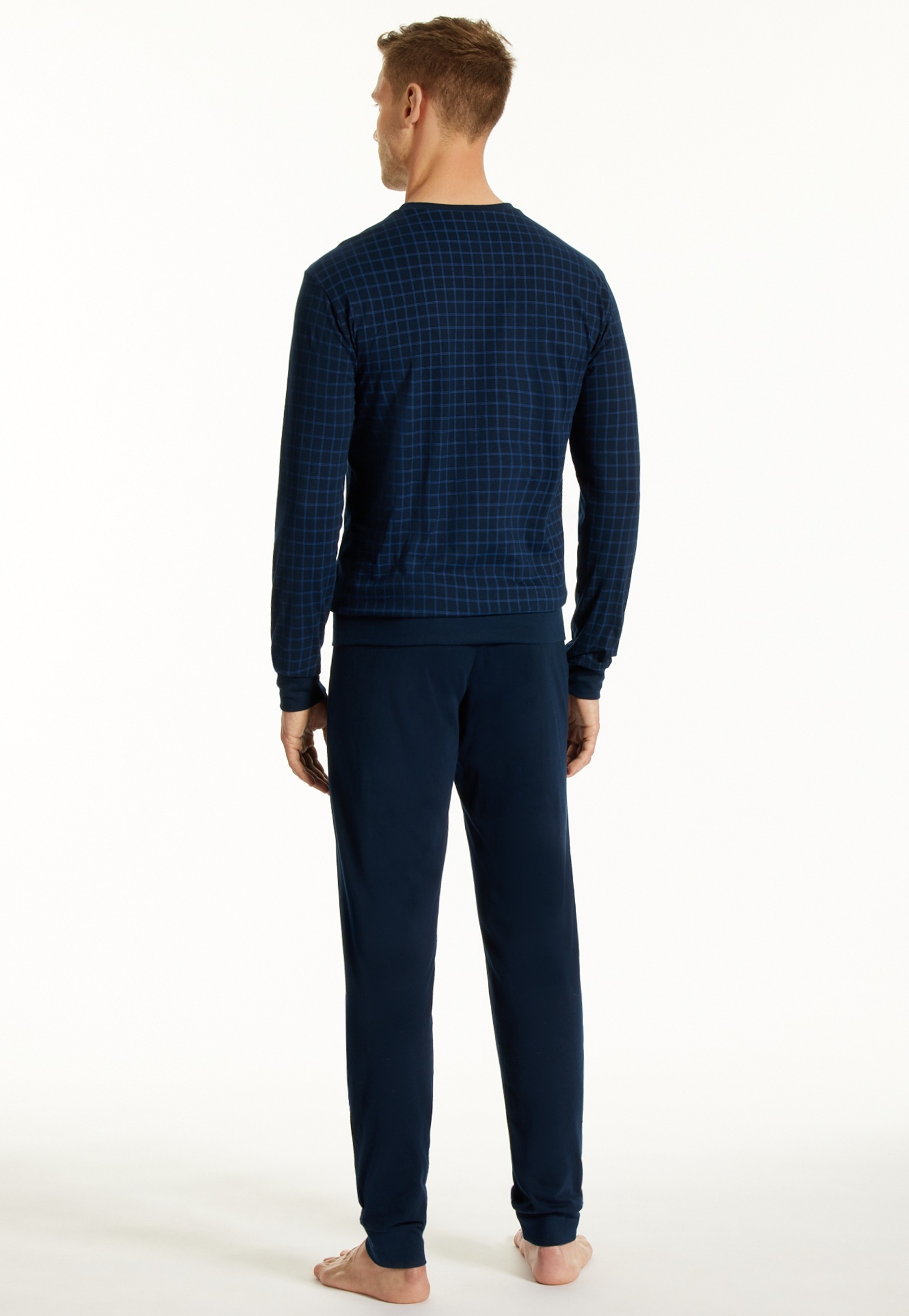 Thumbnail - uncover by SCHIESSER Schlafanzug "Uncover Nightwear" 2 Stk. tlg., Langarm, Rundhals-Ausschnitt, Single Jersey-Qualität, ...