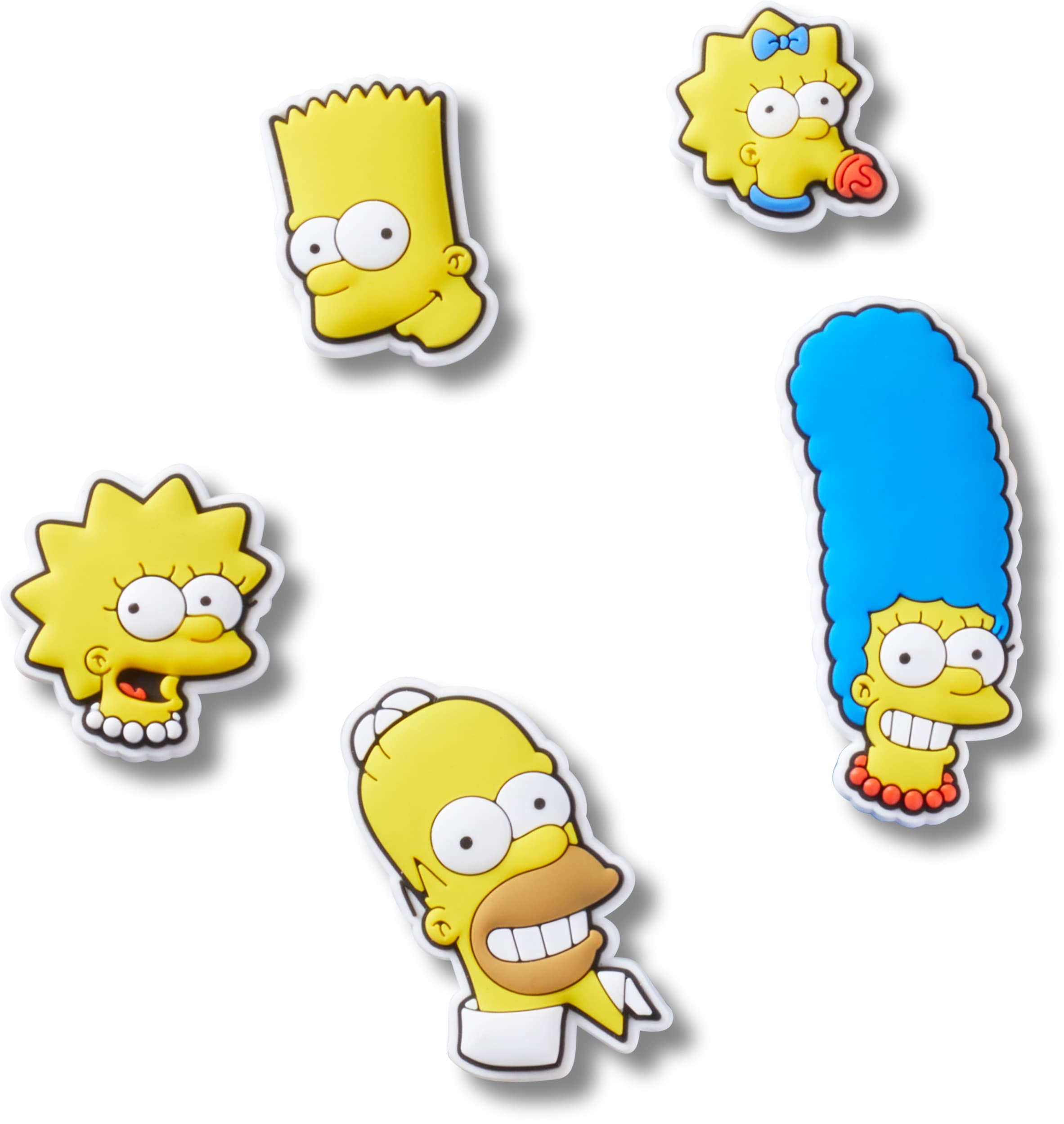 Crocs Schuhanstecker "Jibbitz™ The Simpsons" Set, Kein Spielzeug. Nicht für Kinder unter 3 Jahren geeignet, 5 Stk., Charm, Anstecker für Crocs Schuhe