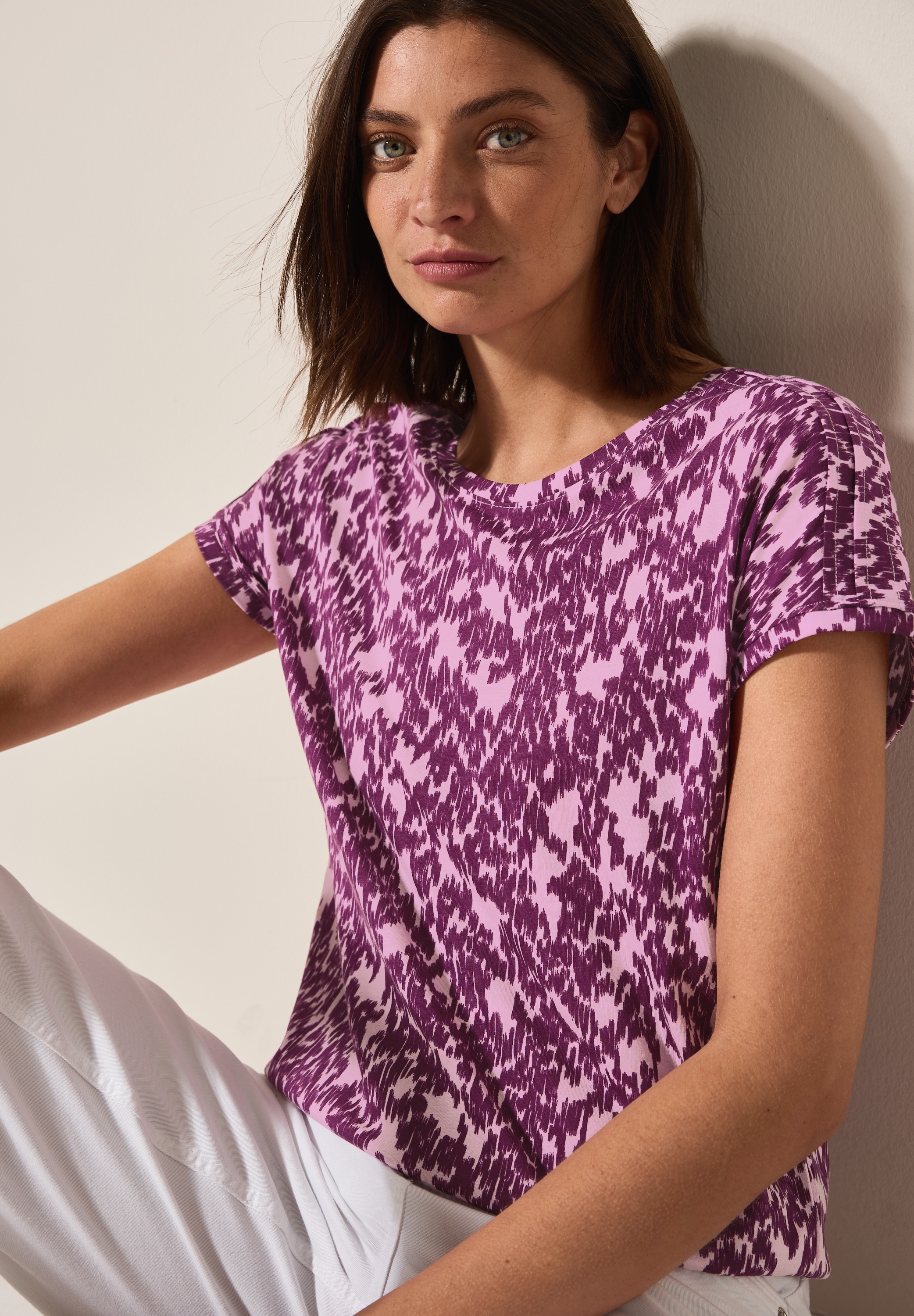 Cecil T-Shirt, mit All-Over Print