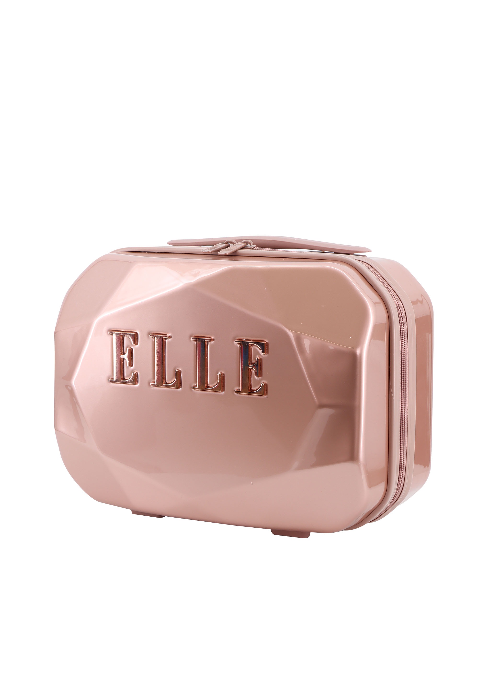 Kosmetiktasche ELLE, Gr. B/H/T: 16,5cm x 25,5cm x 33cm, pink (rosa), Kunstfaser, Taschen Kosmetiktasche, mit vollständig gefüttertem Innenraum 3