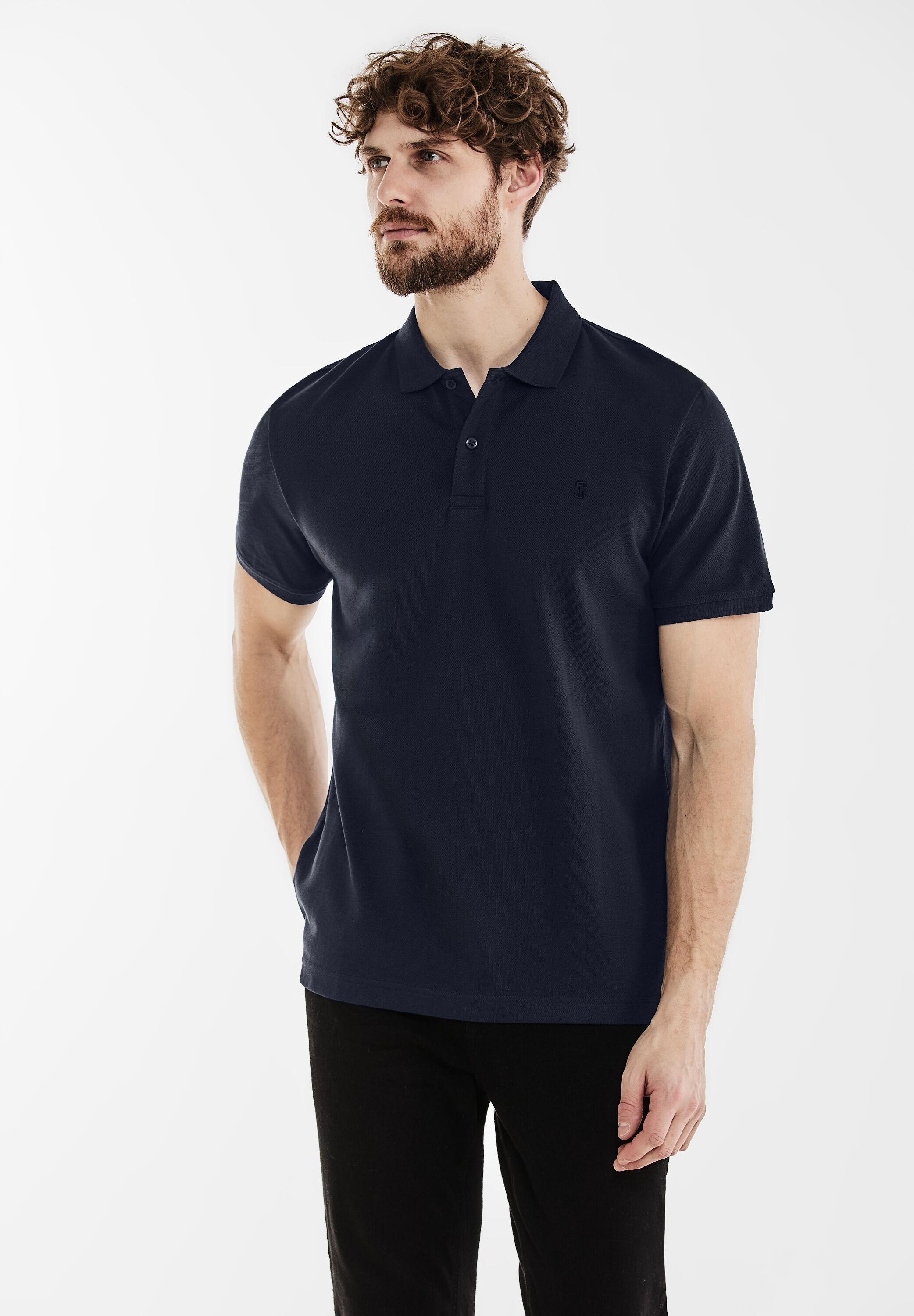 STREET ONE MEN Polo marškinėliai in Unifarbe