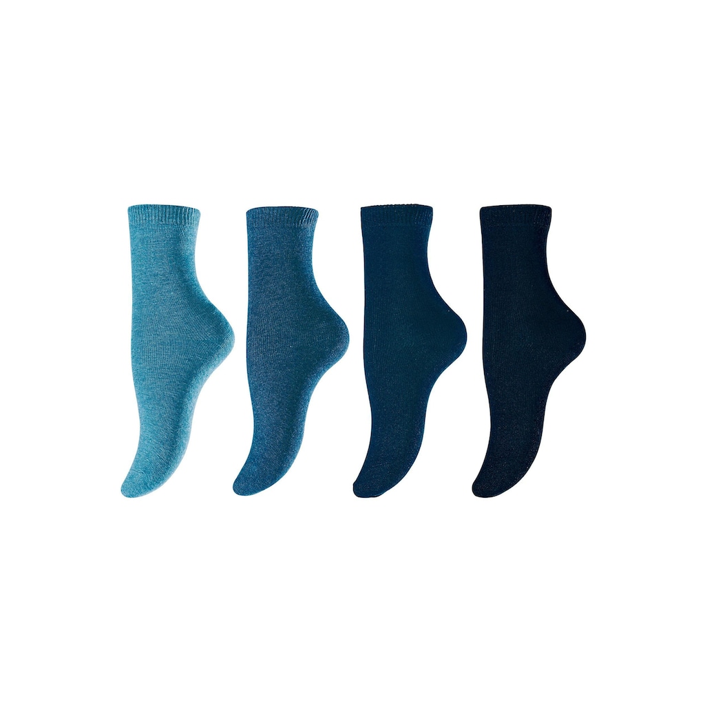 Marken H.I.S H.I.S Socken, (7 Paar), für Kinder mit Fußballmotiv bunt-blau