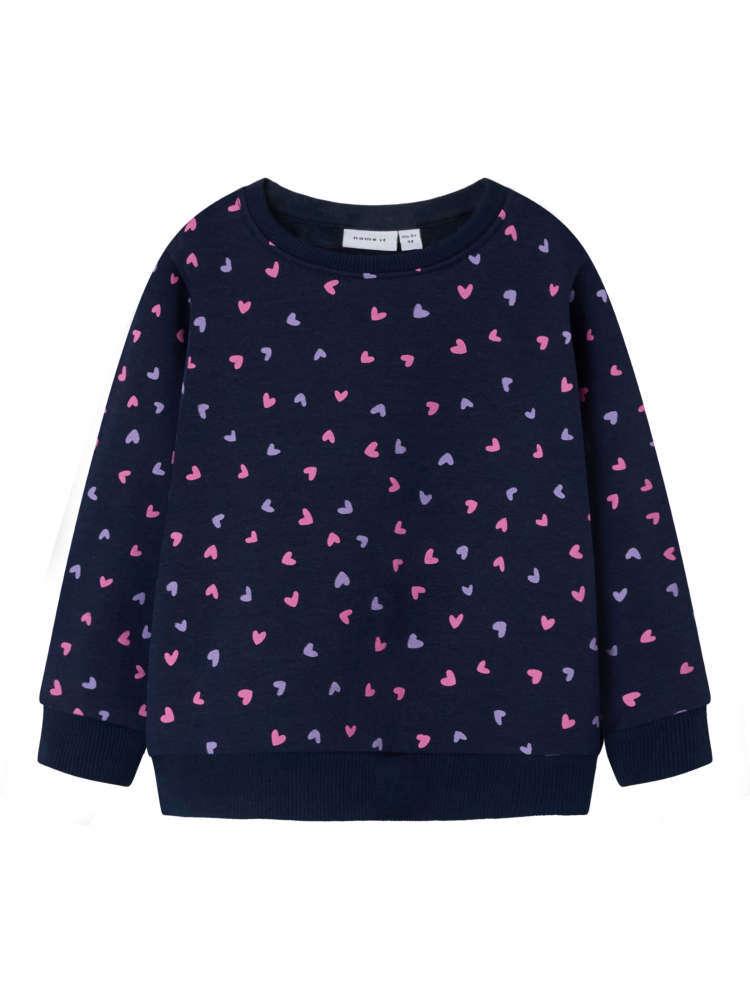 Name It Sweatshirt »NMFDAVINA LS SWEAT FLEECE BRU NOOS«, in klassischer Form und mit tollem Alloverprint
