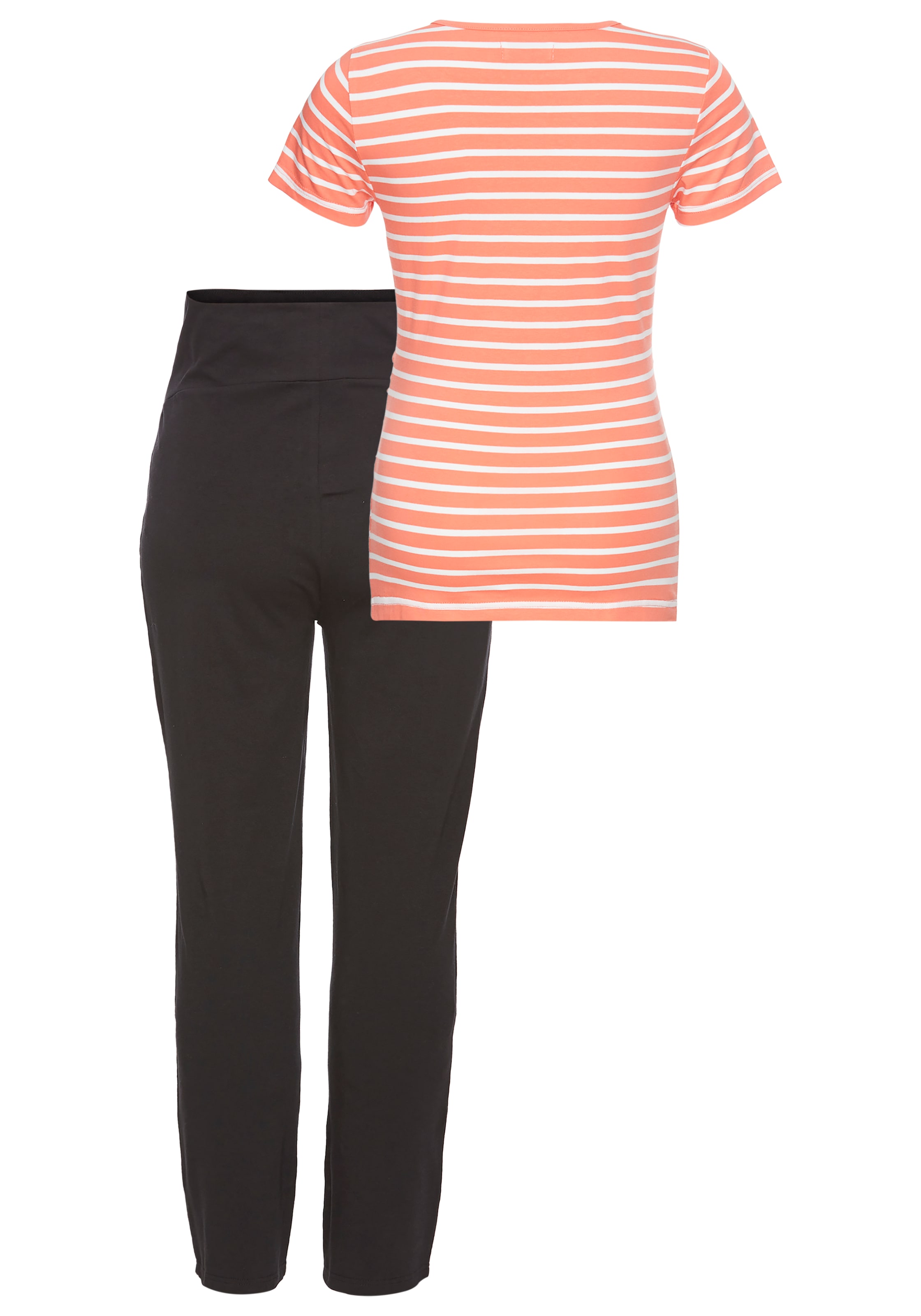 Neun Monate Umstandsshirt »2tlg. Set: T-Shirt+Leggings«, (Set, 2 tlg.), Komplett Outfit für die Schwangerschaft und Stillzeit