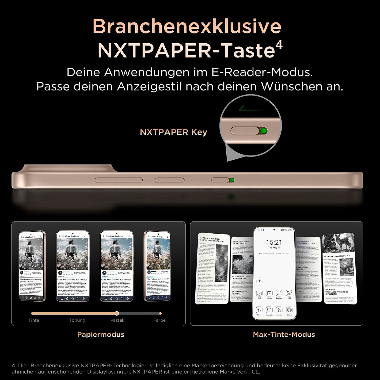 TCL Smartphone »P80 Ultra 512GB« sunit gold