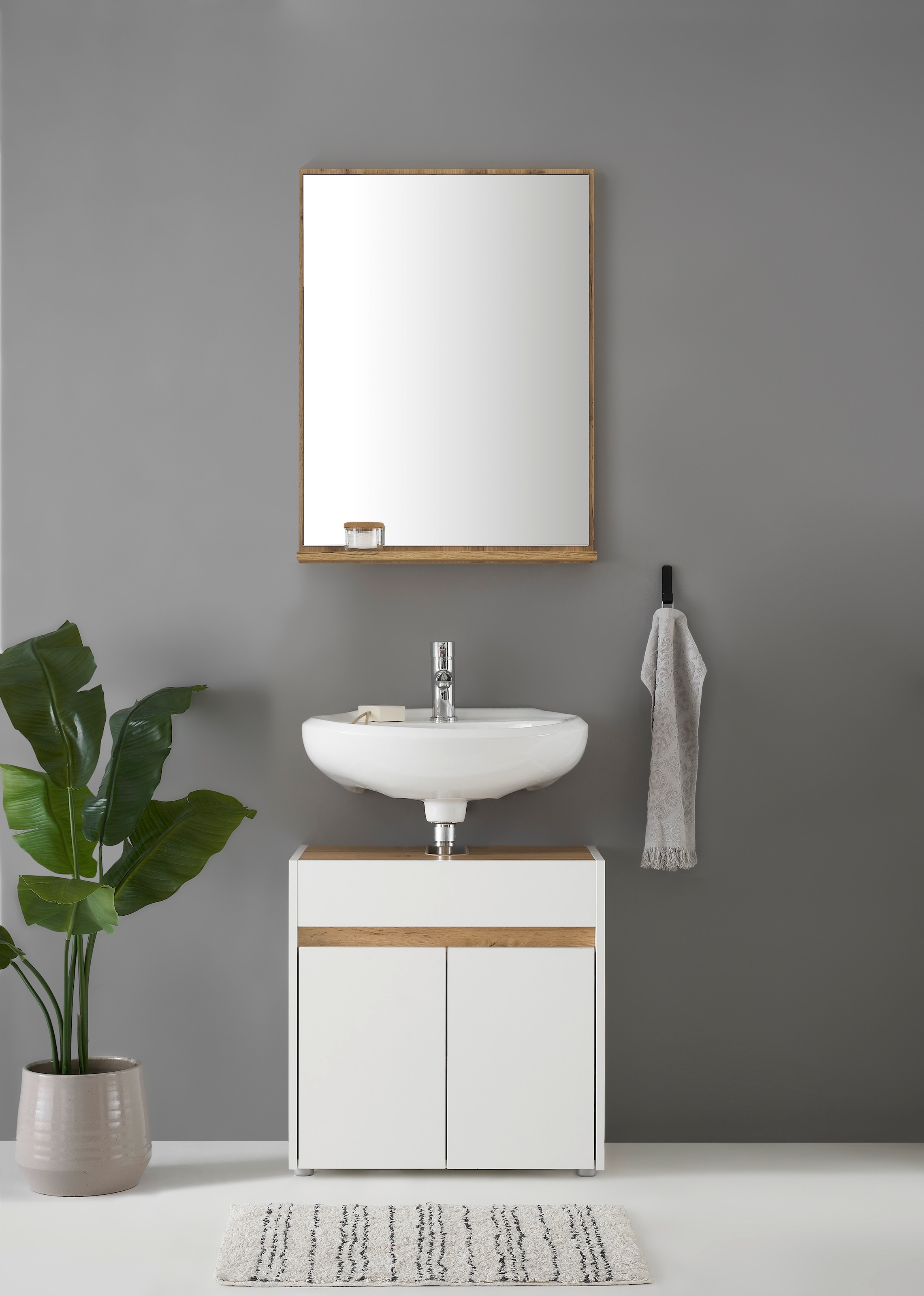 Home affaire Badmöbel-Set "CITY/ GIRON, Bad im zeitlosen Design, 2-teiliges günstig online kaufen