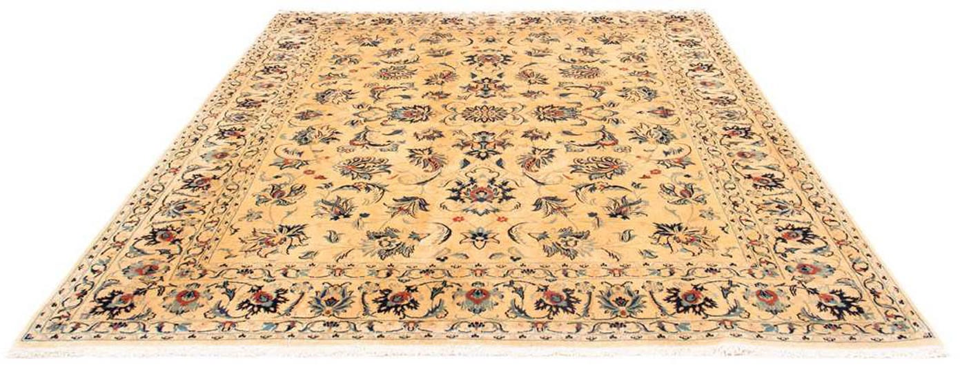 Wollteppich »Maschad Blumenmuster Beige 295 x 249 cm«, rechteckig, 10 mm Höhe, Unikat...