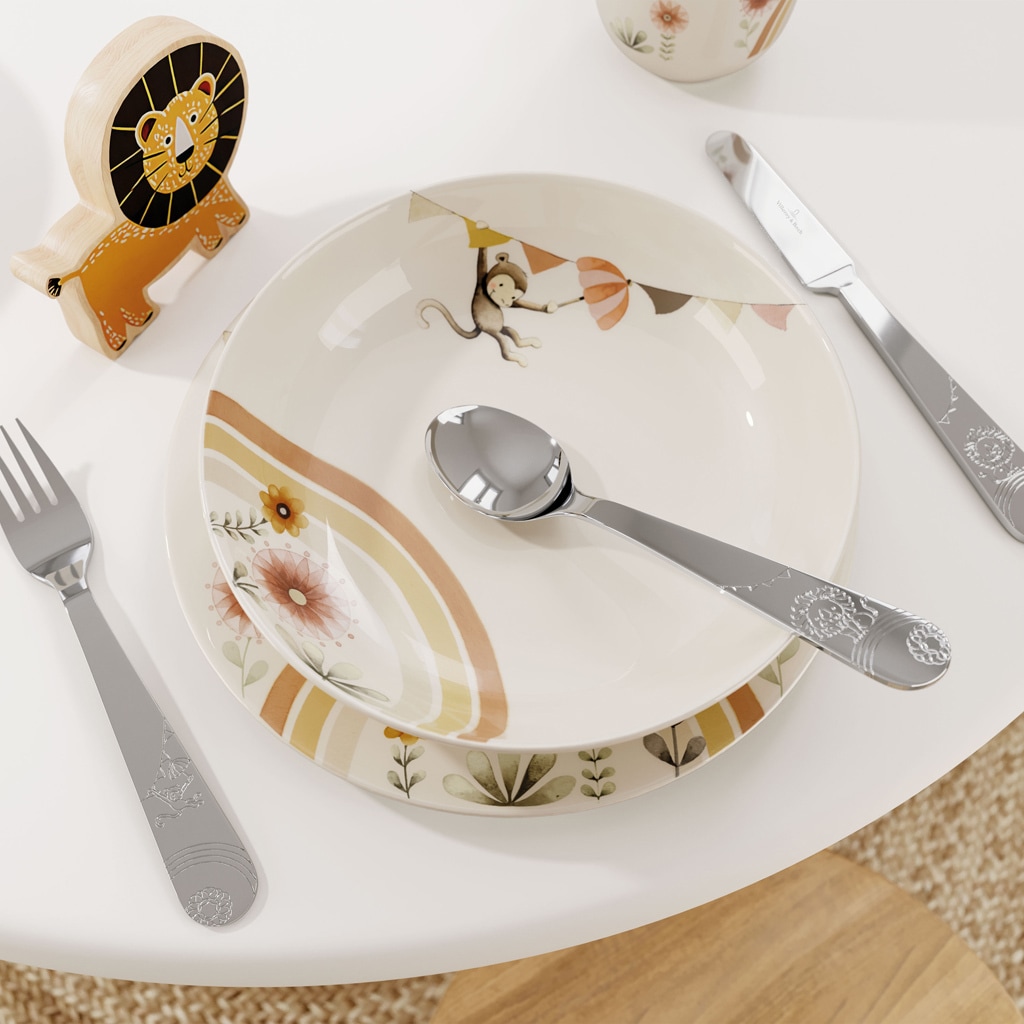 Villeroy & Boch Kinderbesteck »Kinderbesteck Roar like a Lion 4er Set silber«