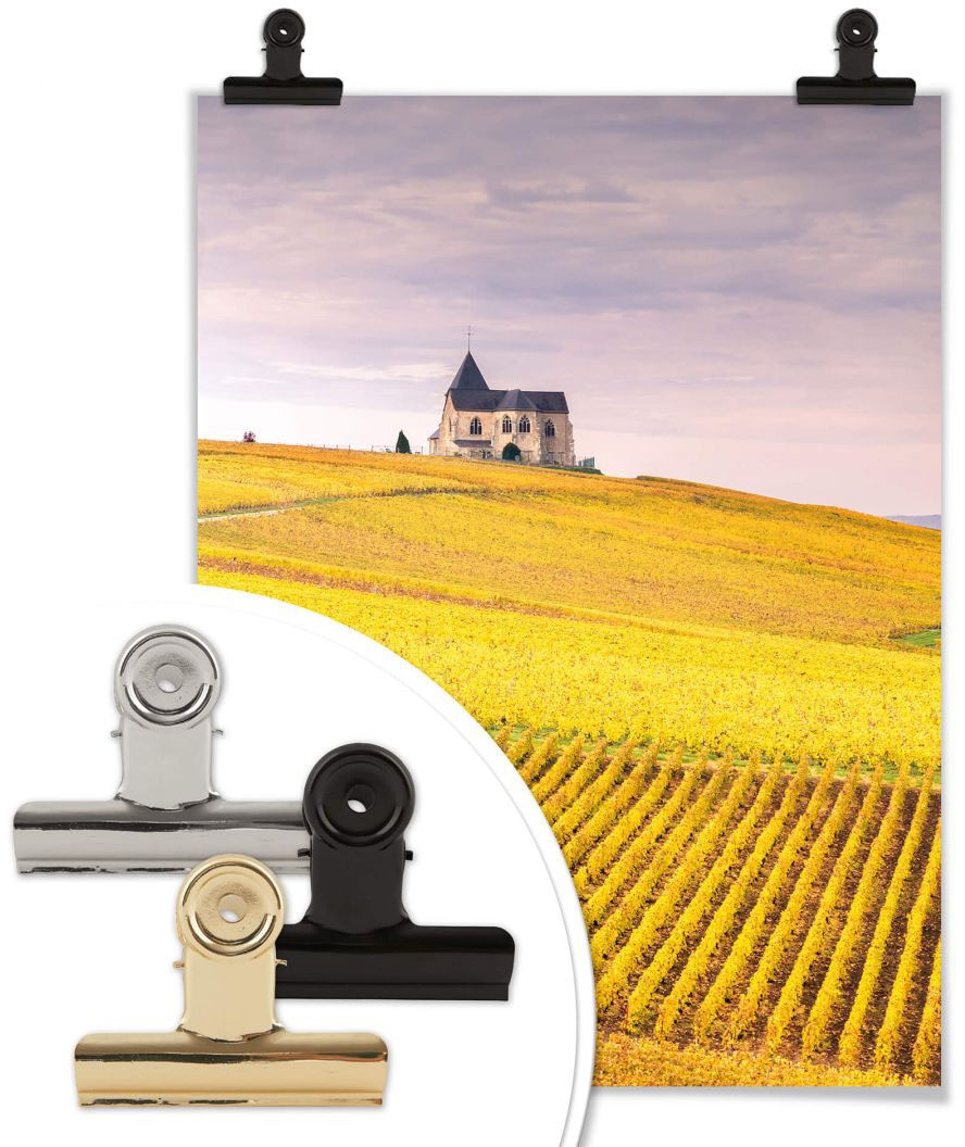 Wall-Art Poster »Weinfelder Champagne«, Landschaften, (1 St.), Poster,  Wandbild, Bild, Wandposter kaufen | BAUR