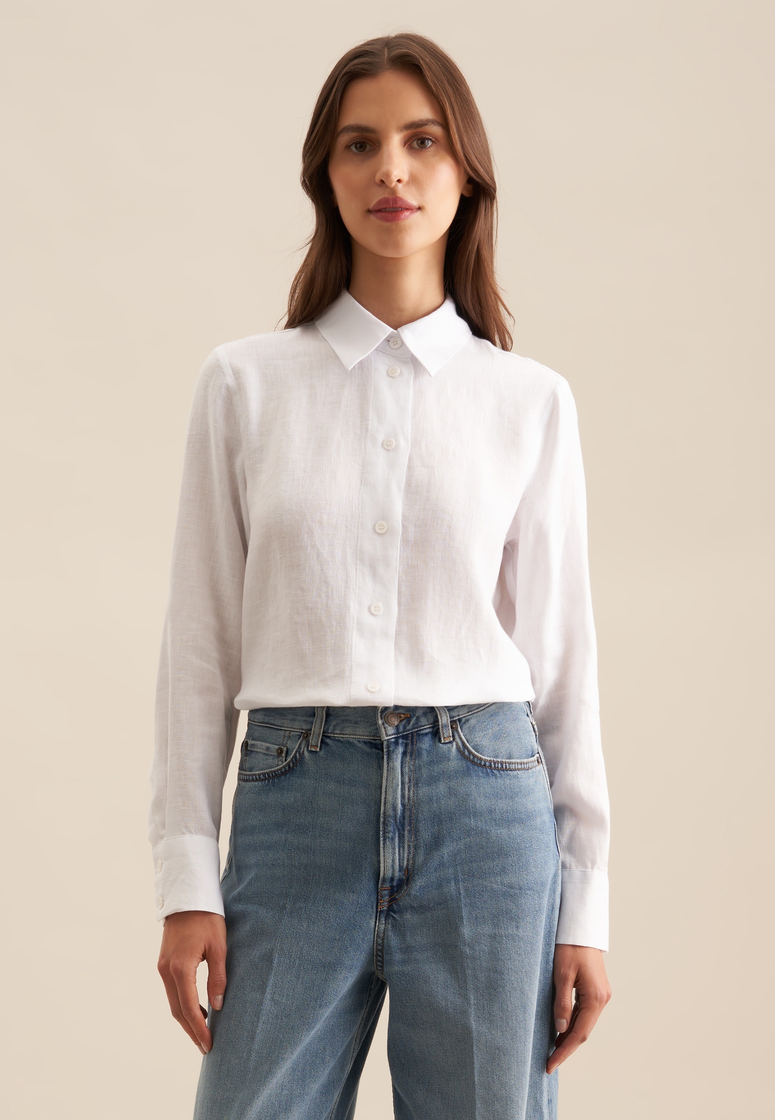 seidensticker Hemdbluse "Schwarze Rose" 1/1 Kragen Uni günstig online kaufen