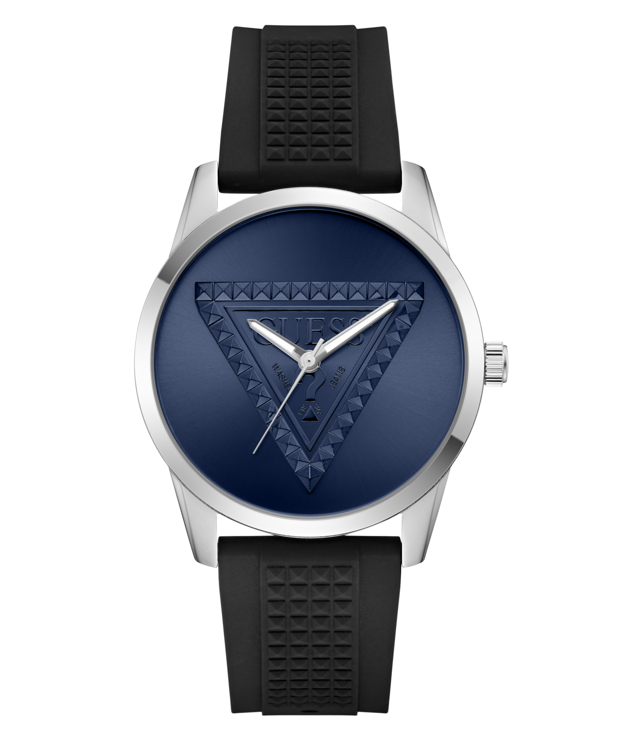 Guess Quarzuhr »MOGUL« Armbanduhr, Herrenuhr, Silikonarmband, analog
