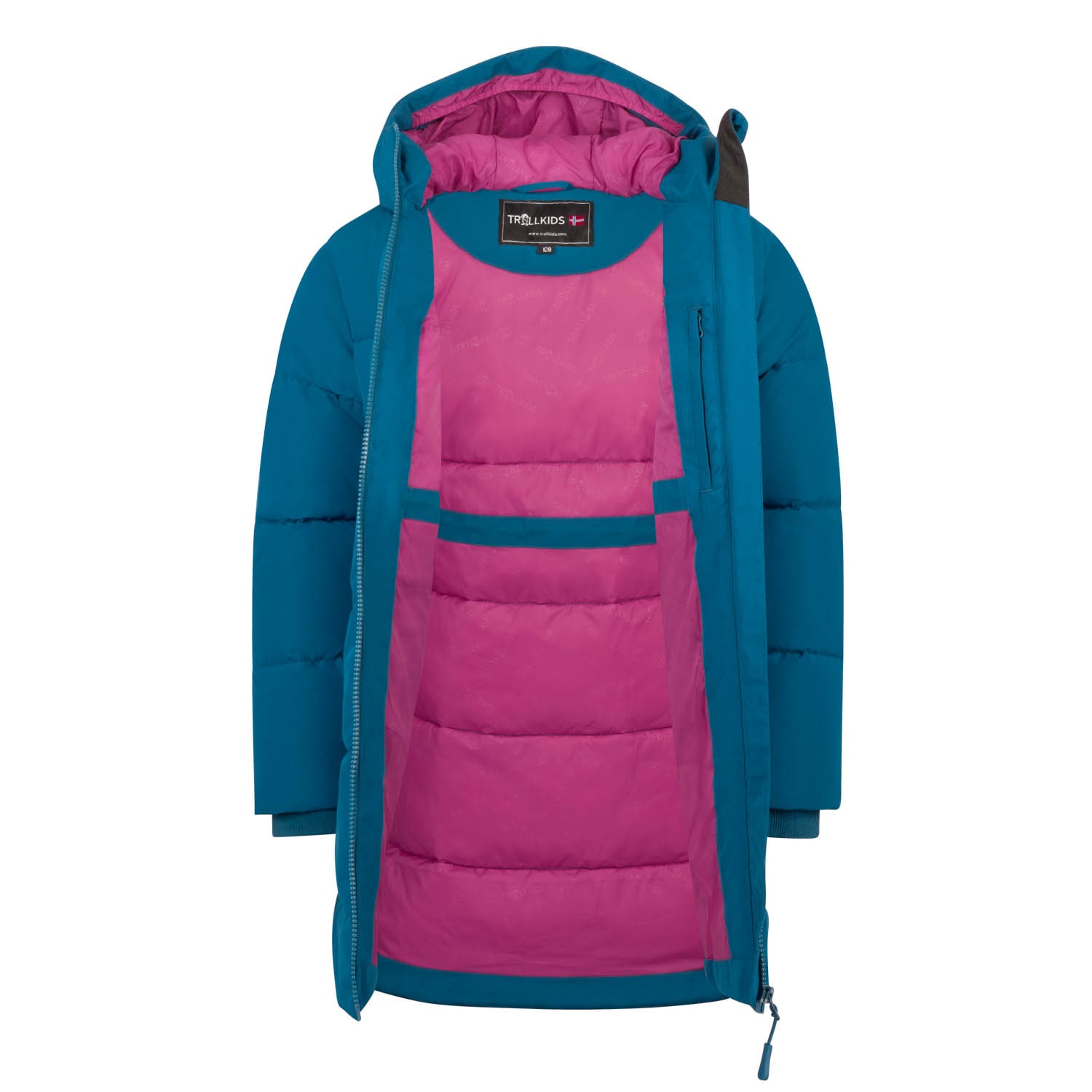 TROLLKIDS Wintermantel »GIRLS AURLAND COAT XT« mit fester Kapuze, warm wattiert, langer Schnitt