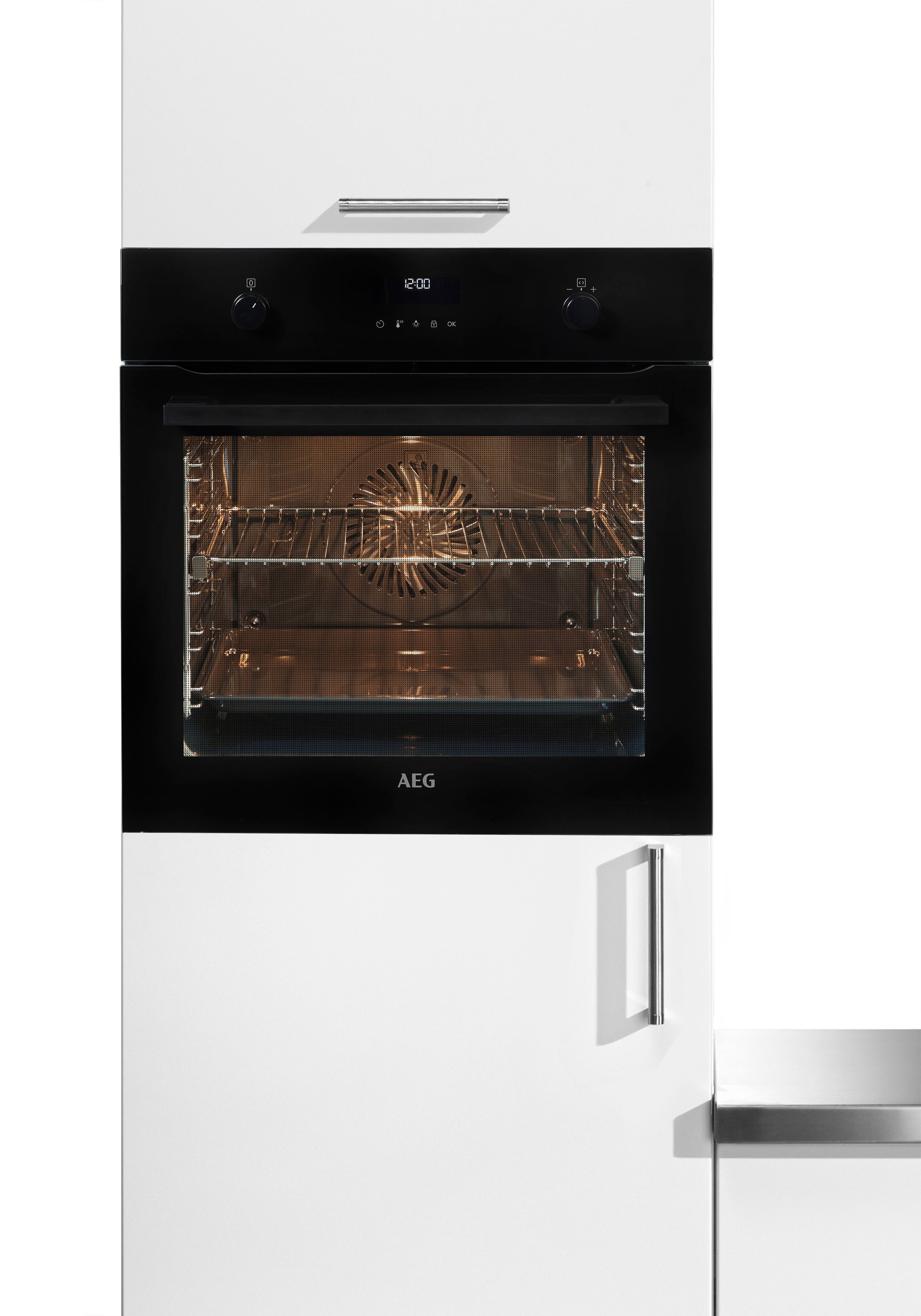 AEG Backofen Serie 6000 "BPE535060B 944 188 762", mit 1-fach-Teleskopauszug, Pyrolyse-Selbstreinigung