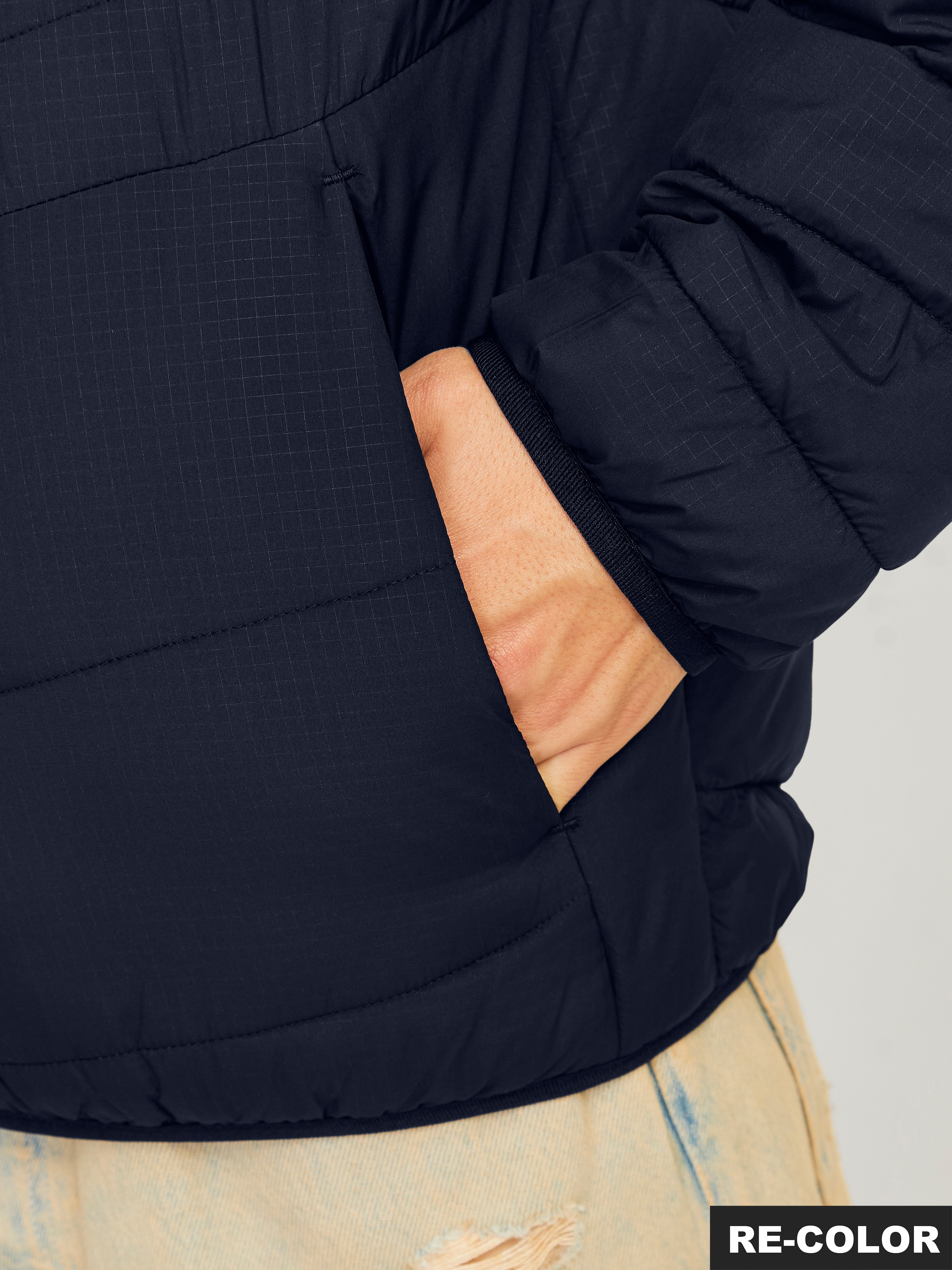 Thumbnail - Jack & Jones Steppjacke "JJESTATE PACKABLE PUFFER COLLAR NOOS" ohne Kapuze