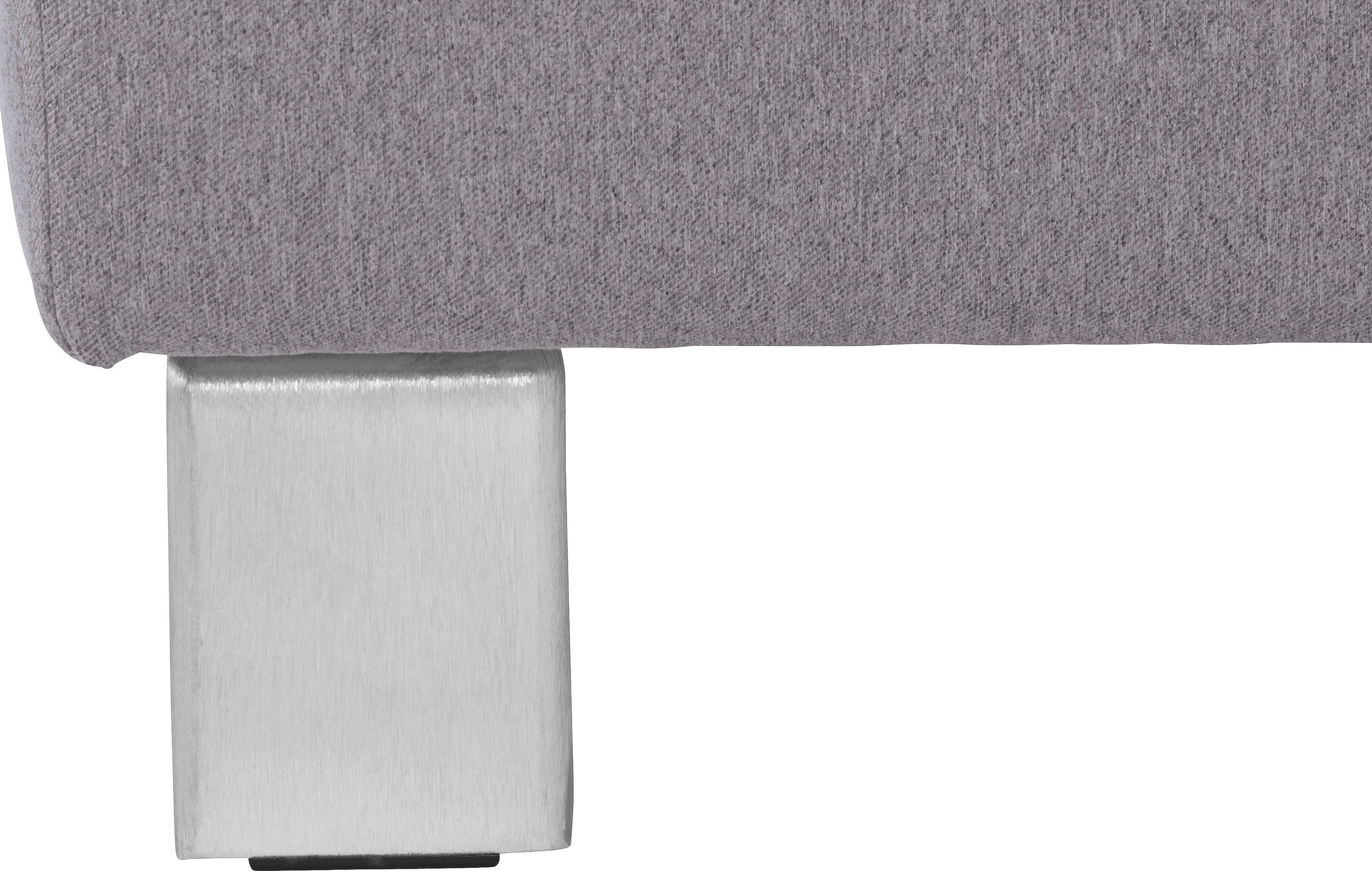 exxpo - sofa fashion Ecksofa »Fiji, L-Form«, mit Kopf- bzw. Rückenverstellung, wahlweise mit Bettfunktion