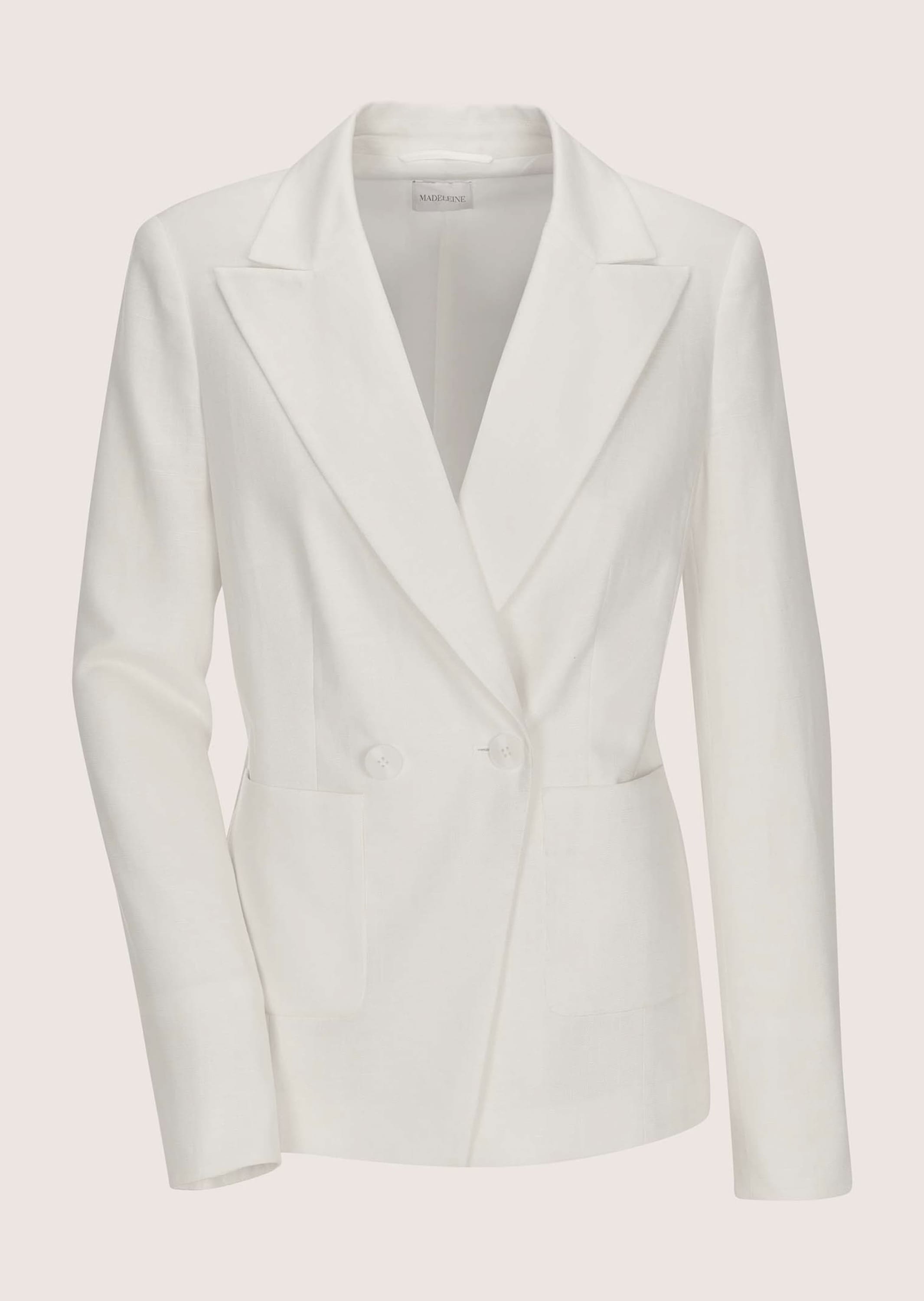 MADELEINE "Blazer Eleganter Zweireiher mit Reverskragen" Ärmel mit Schlitz